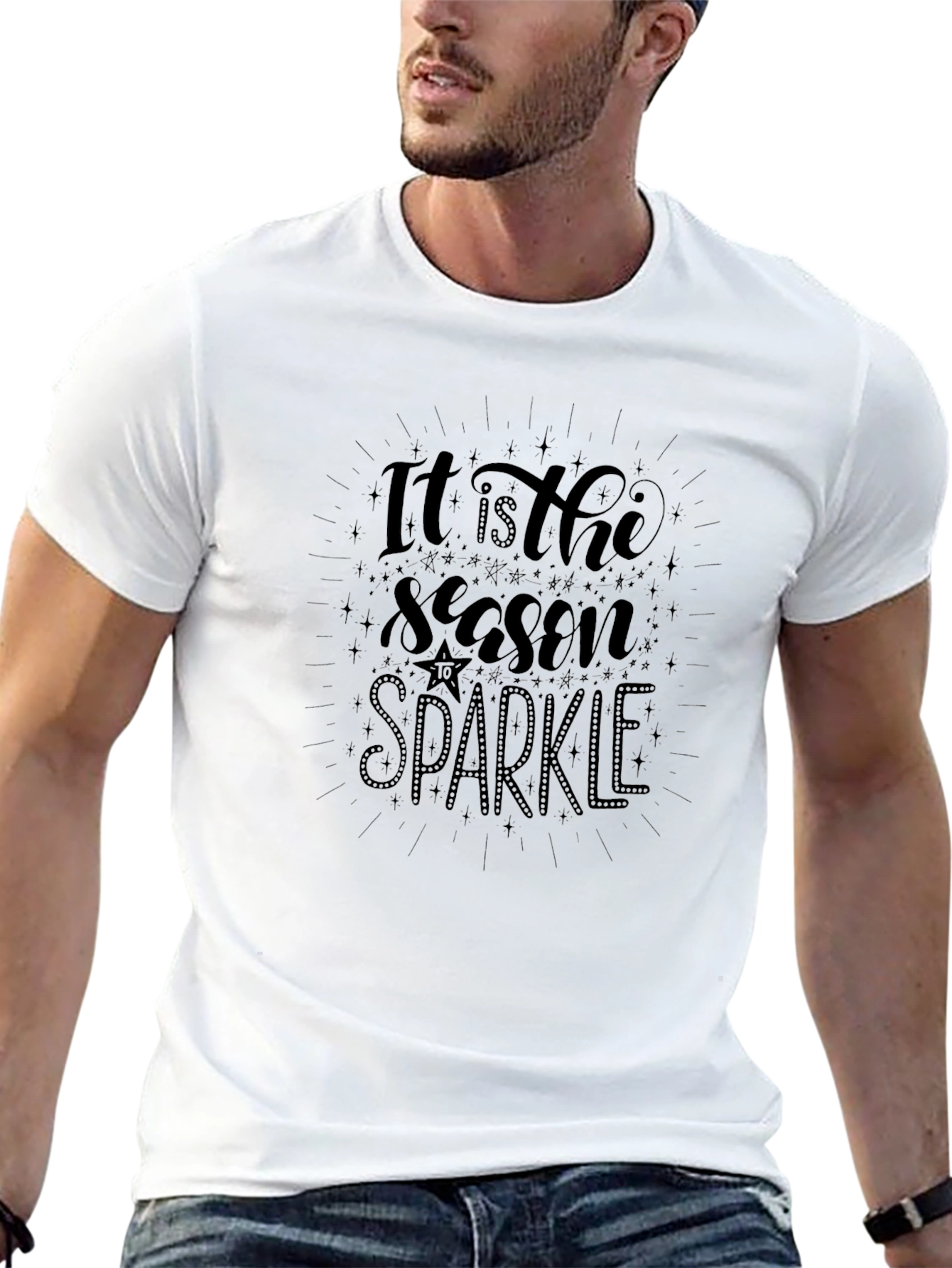 Its the Season to Sparkle Black Graphic Tee