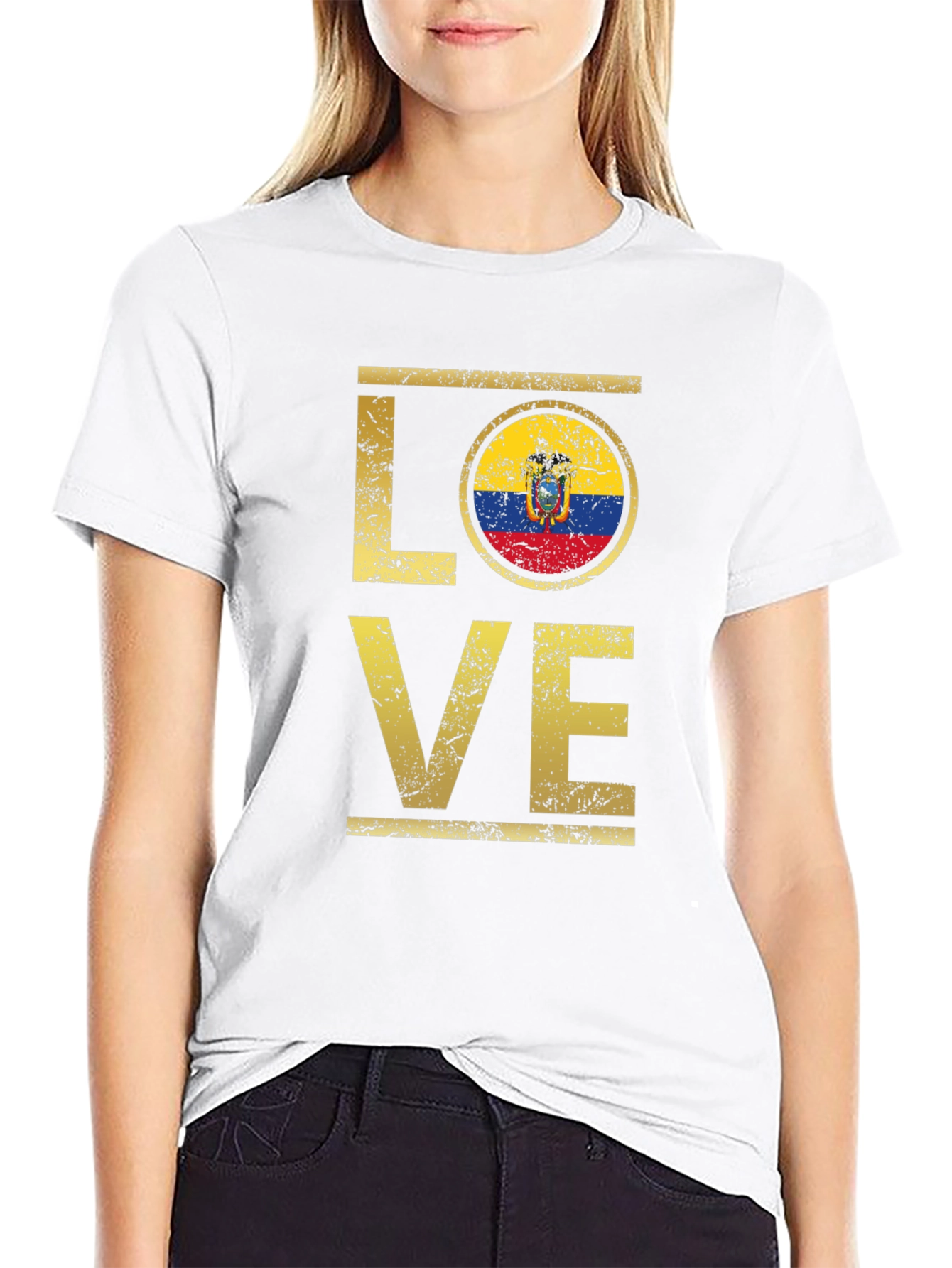Ecuador Flag Love T-Shirt