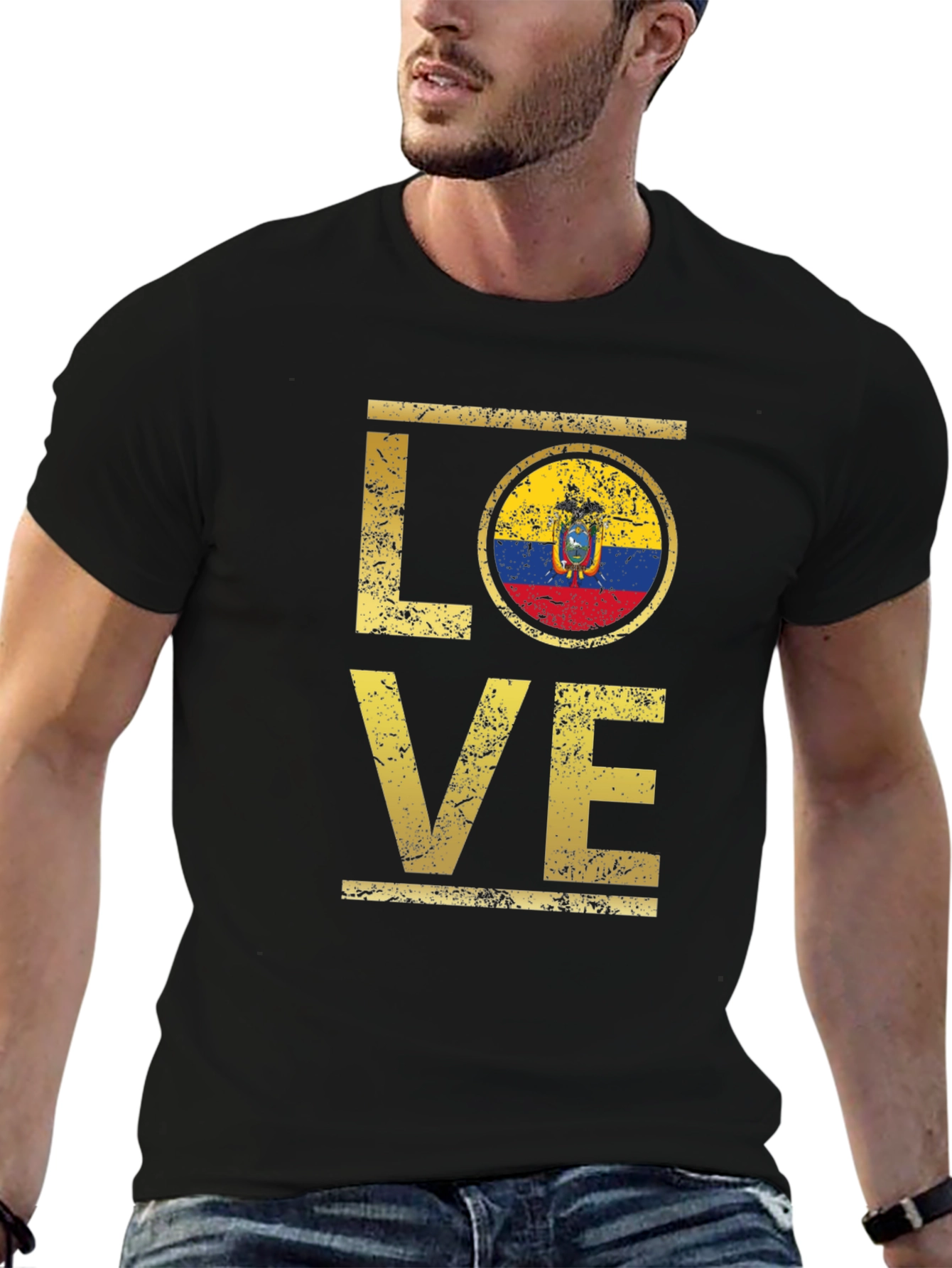 Ecuador Flag Love T-Shirt