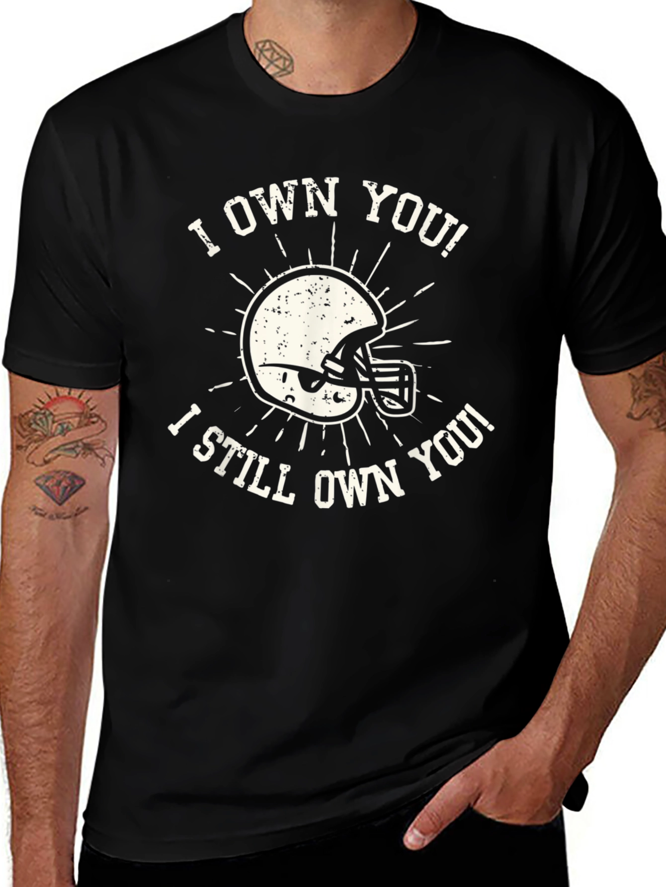 I Own You T-Shirt Football Helmet Tee
