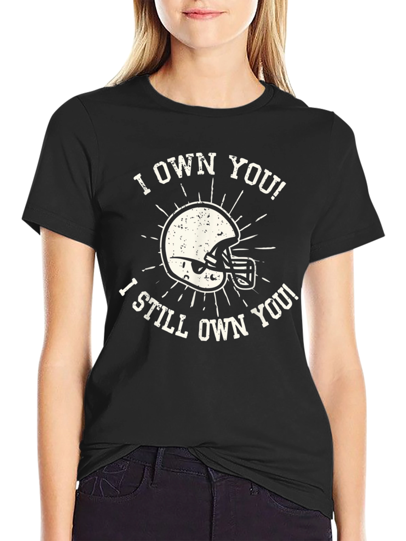 I Own You T-Shirt Football Helmet Tee