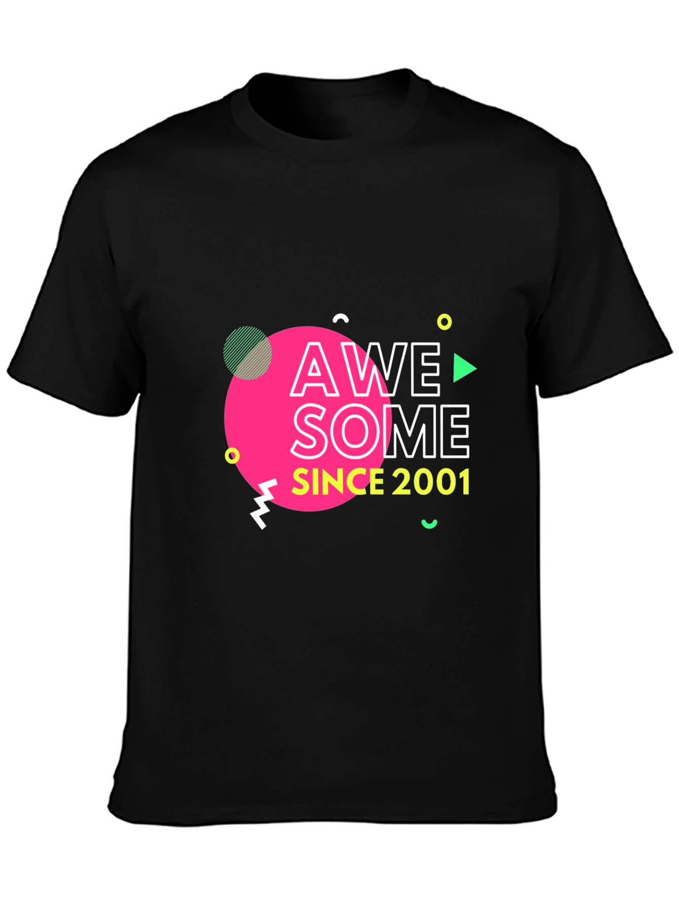 Awesome Since 2001 Black T-Shirt