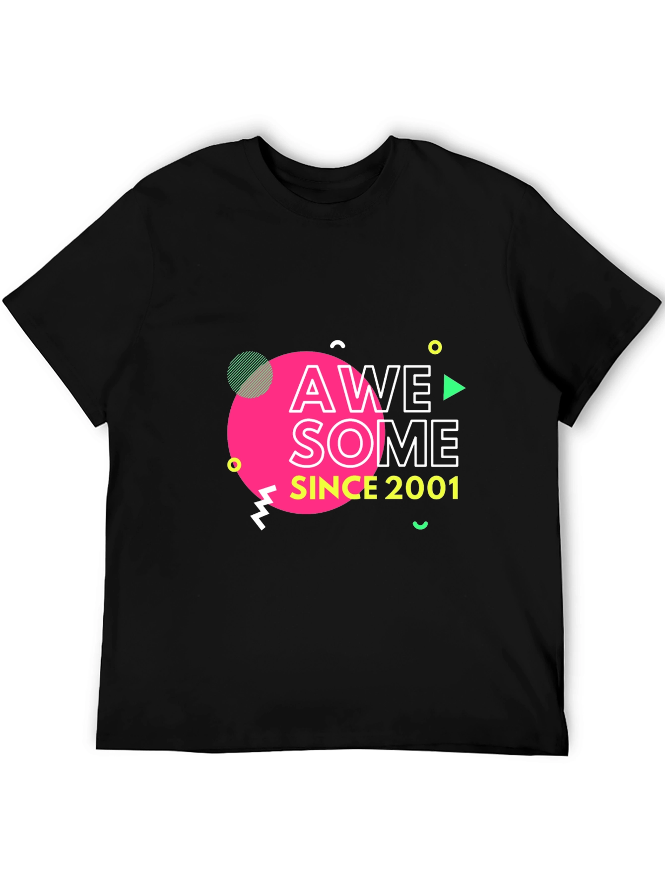 Awesome Since 2001 Black T-Shirt