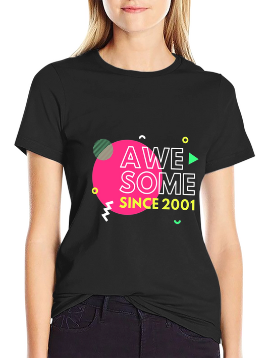 Awesome Since 2001 Black T-Shirt