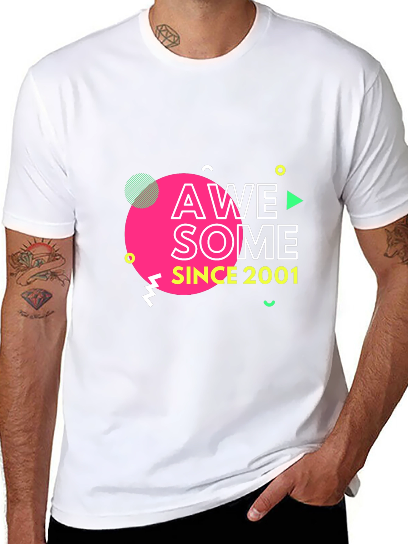 Awesome Since 2001 Black T-Shirt