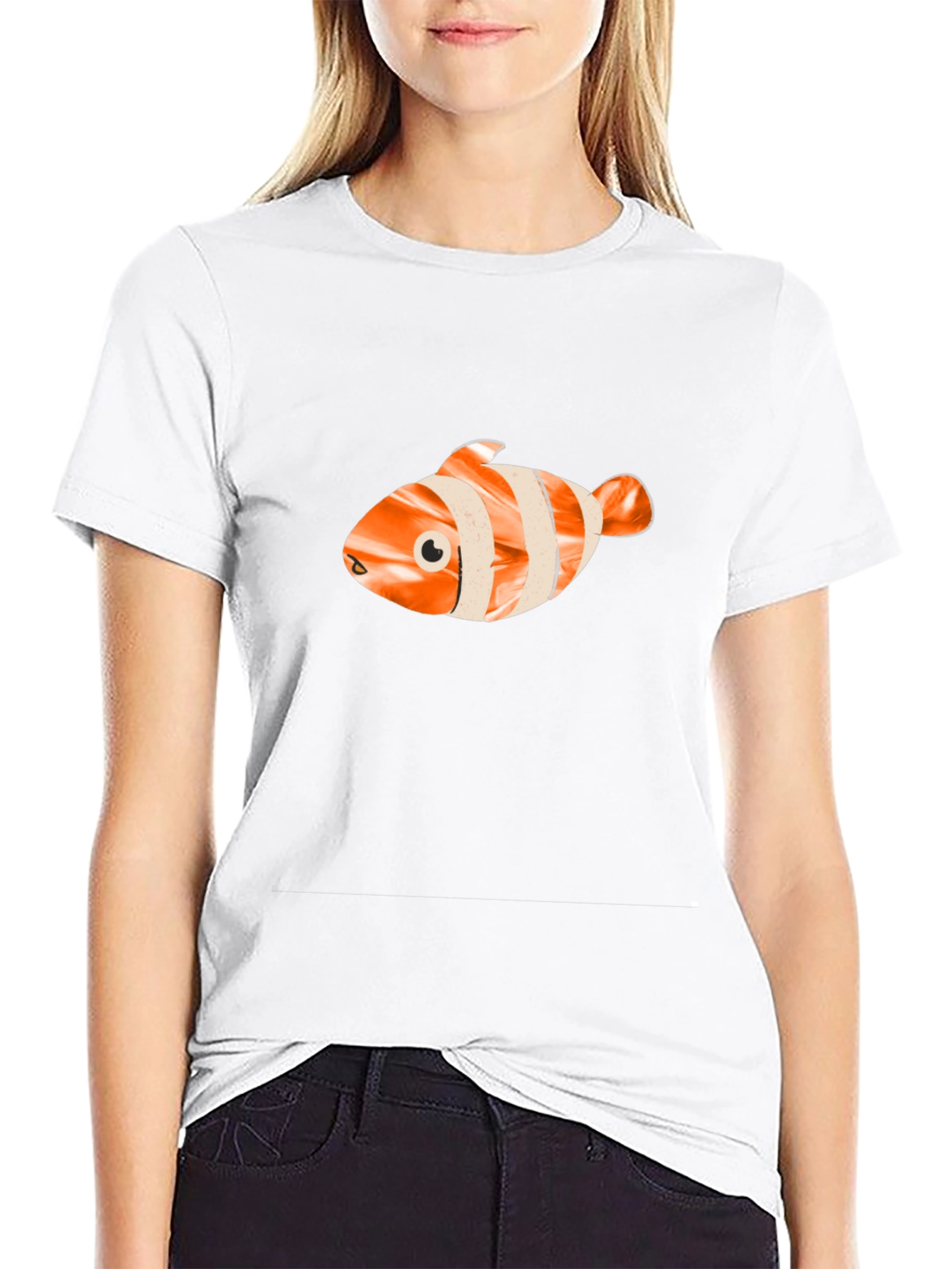 Clownfish Graphic Tee - Black Casual Shirt