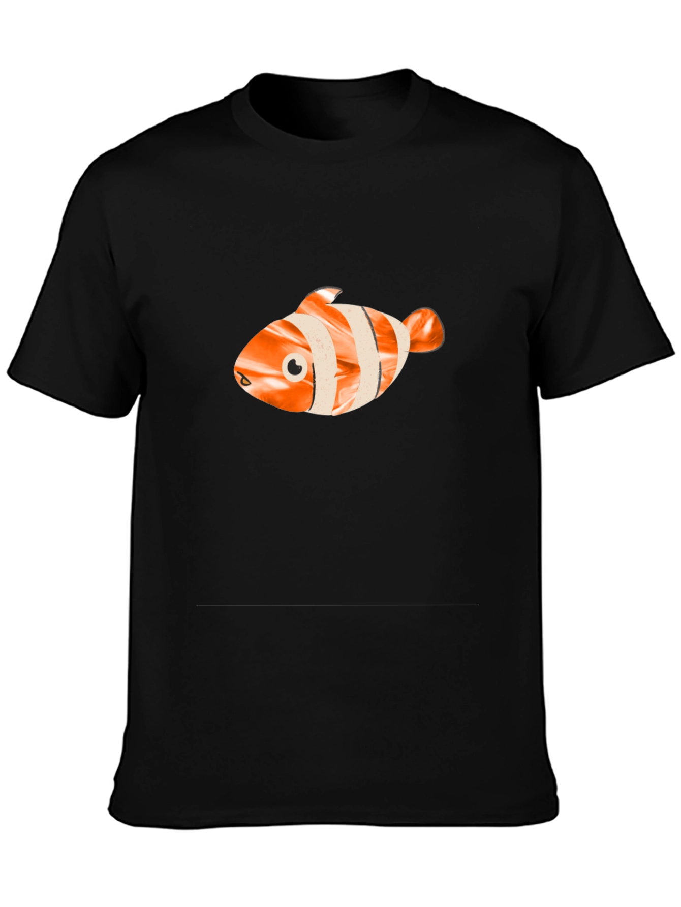 Clownfish Graphic Tee - Black Casual Shirt