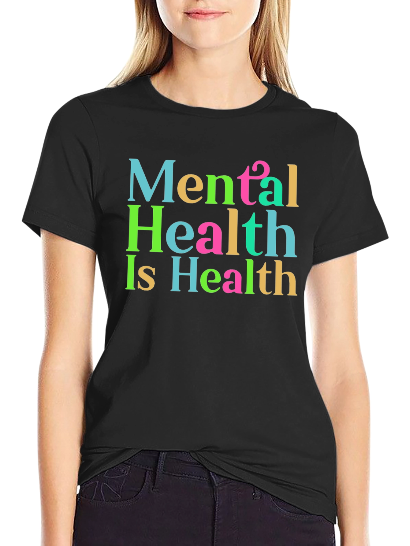 Mental Health is Health T-Shirt - Black