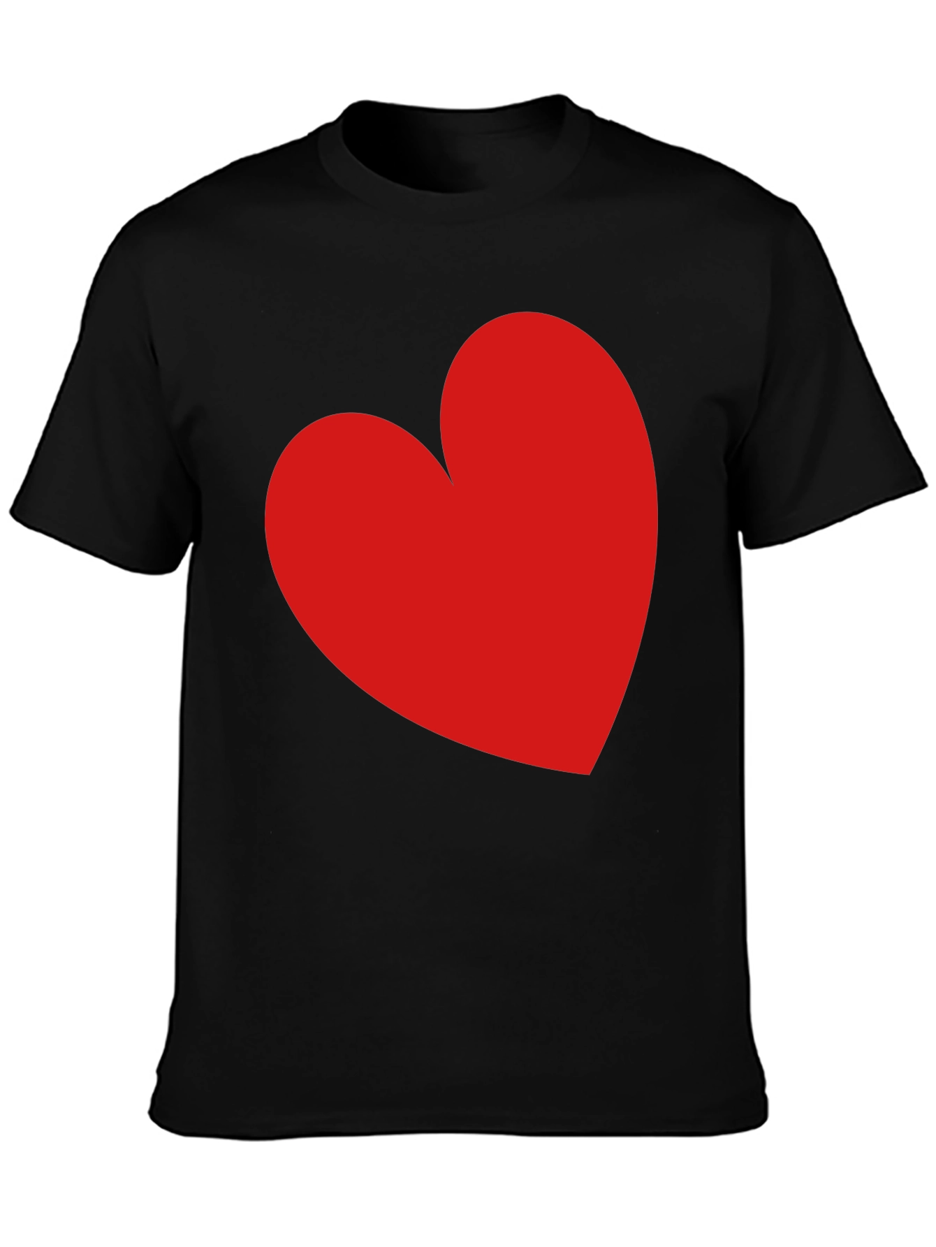 Red Heart Black T-Shirt