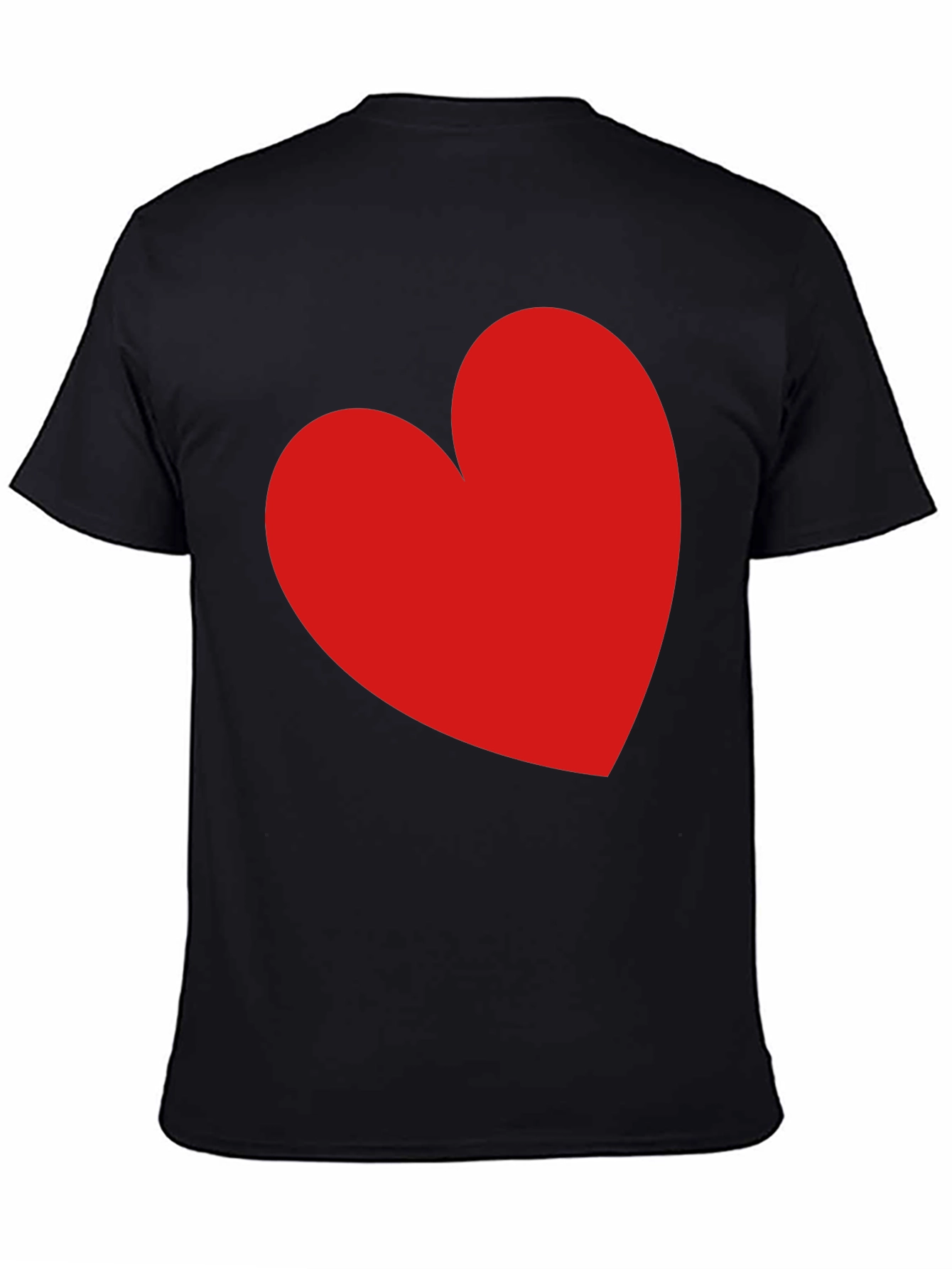 Red Heart Black T-Shirt