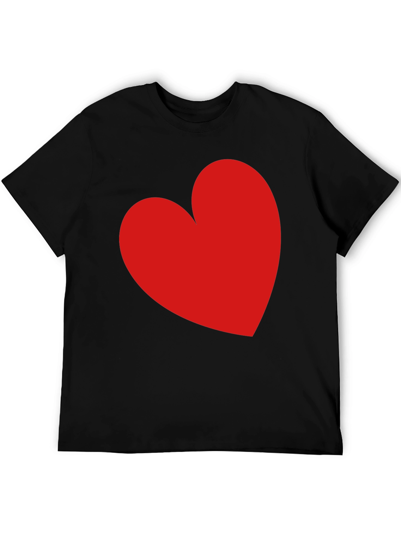 Red Heart Black T-Shirt