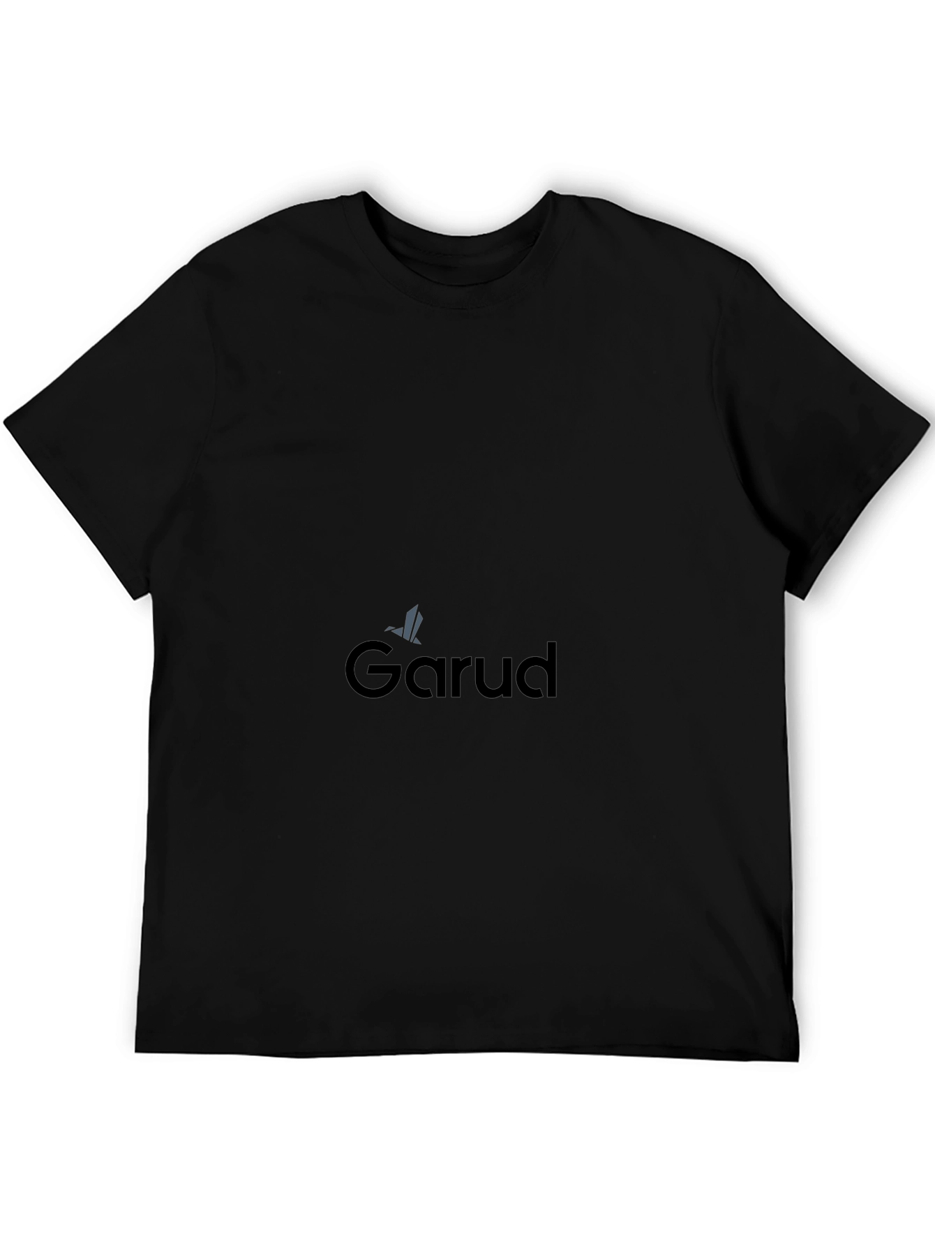 Garud Black Cotton Tee - Stylish Comfort