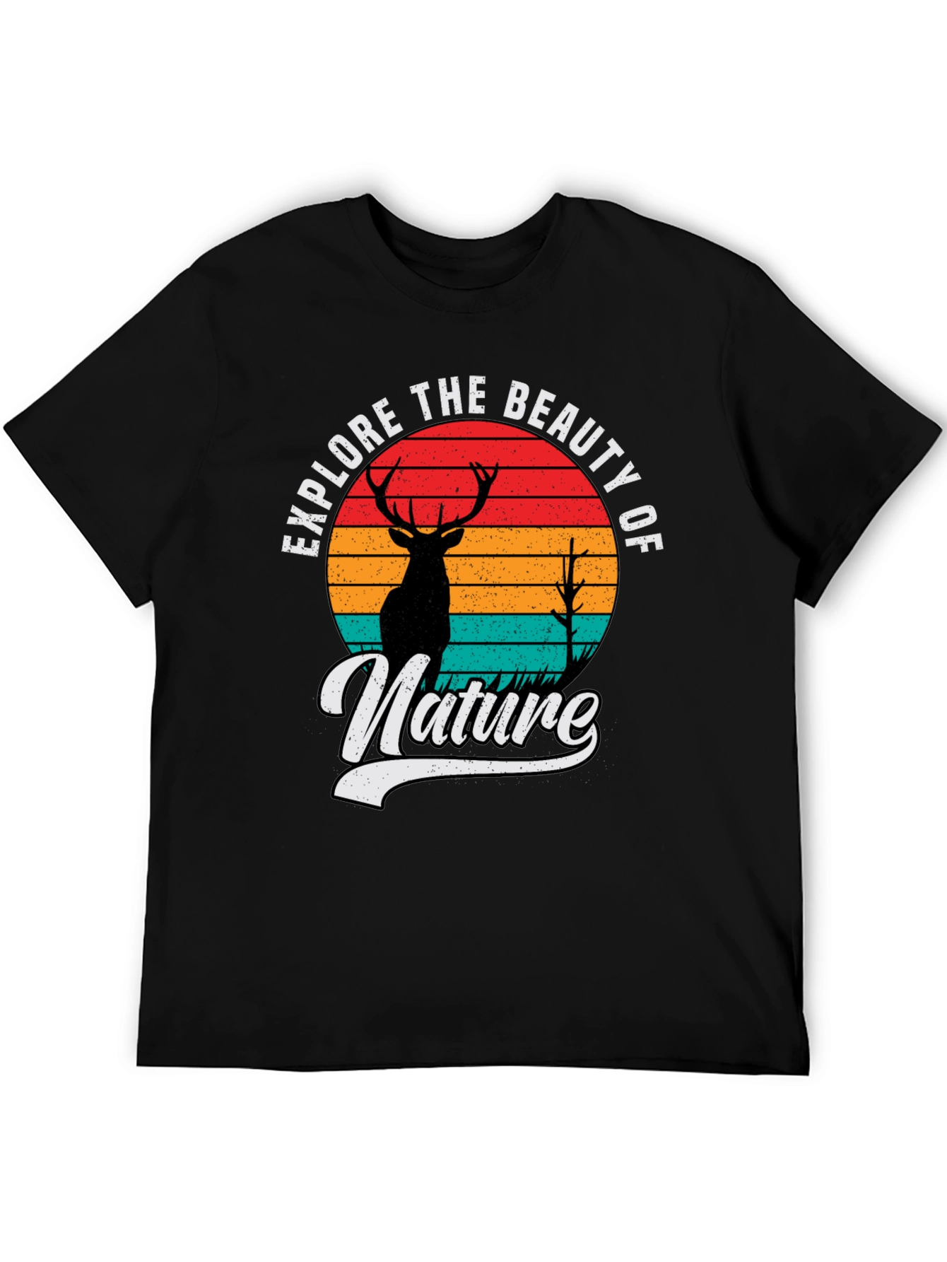 Explore Nature T-Shirt: Deer Graphic Tee