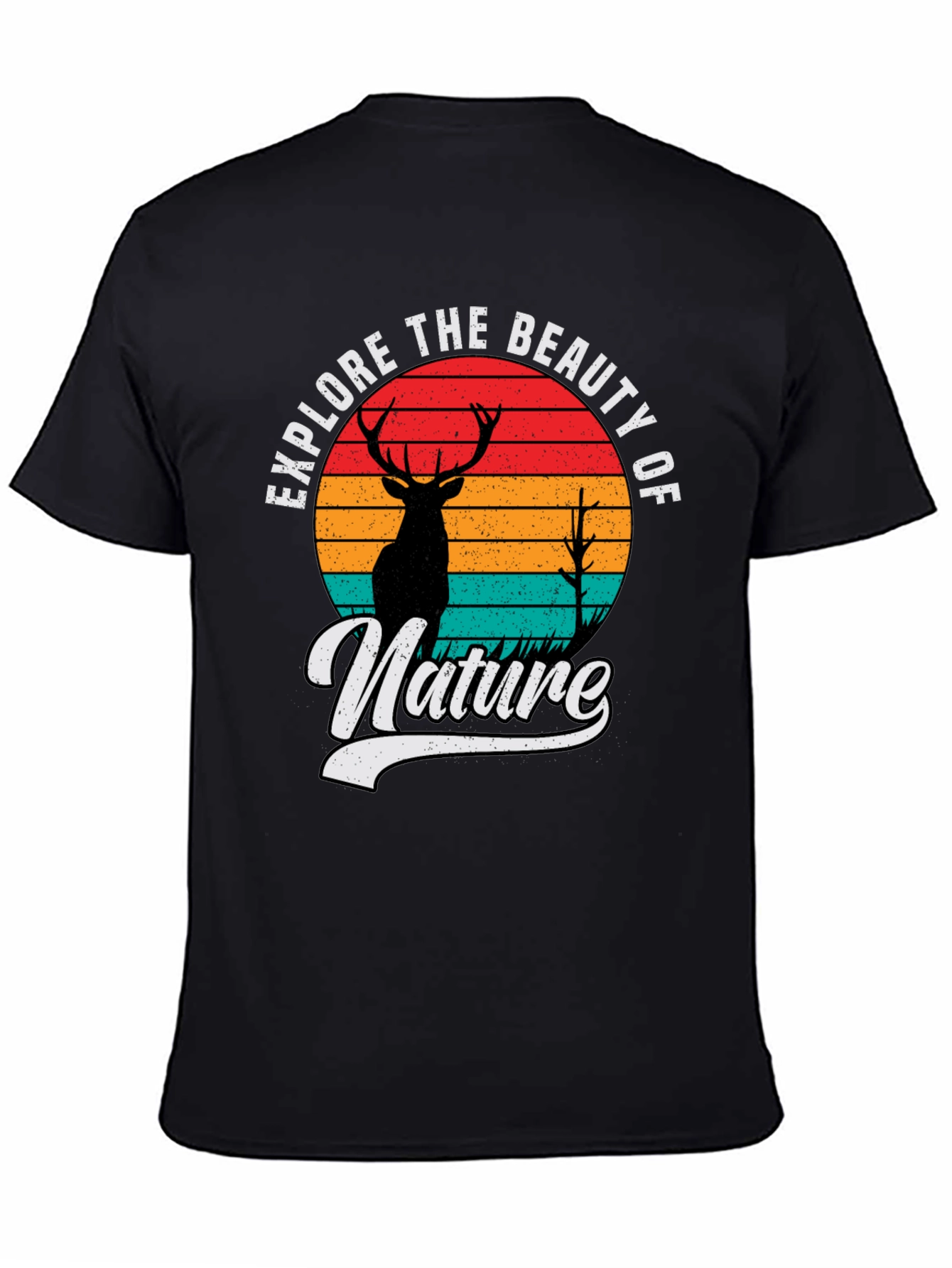 Explore Nature T-Shirt: Deer Graphic Tee