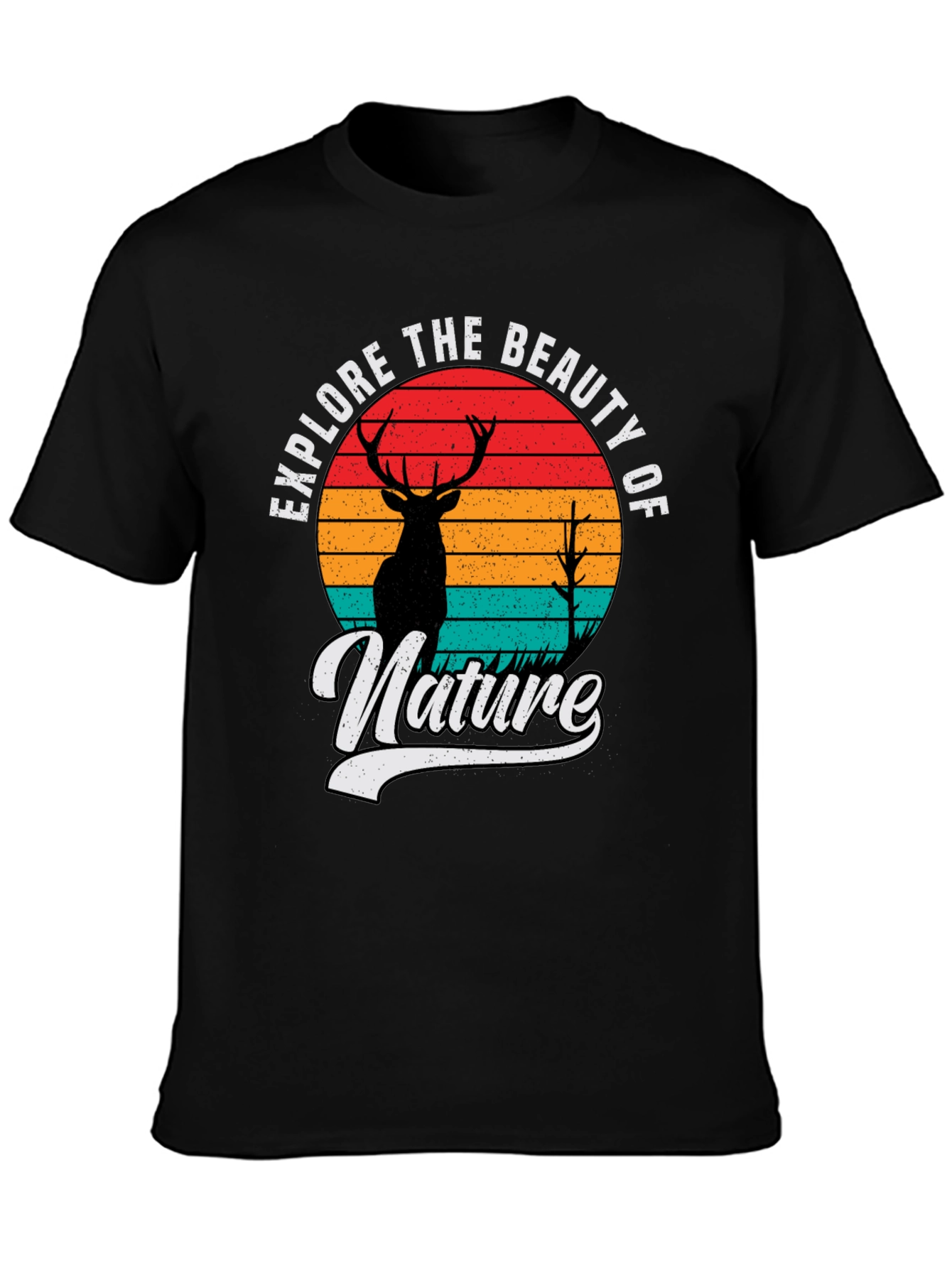 Explore Nature T-Shirt: Deer Graphic Tee