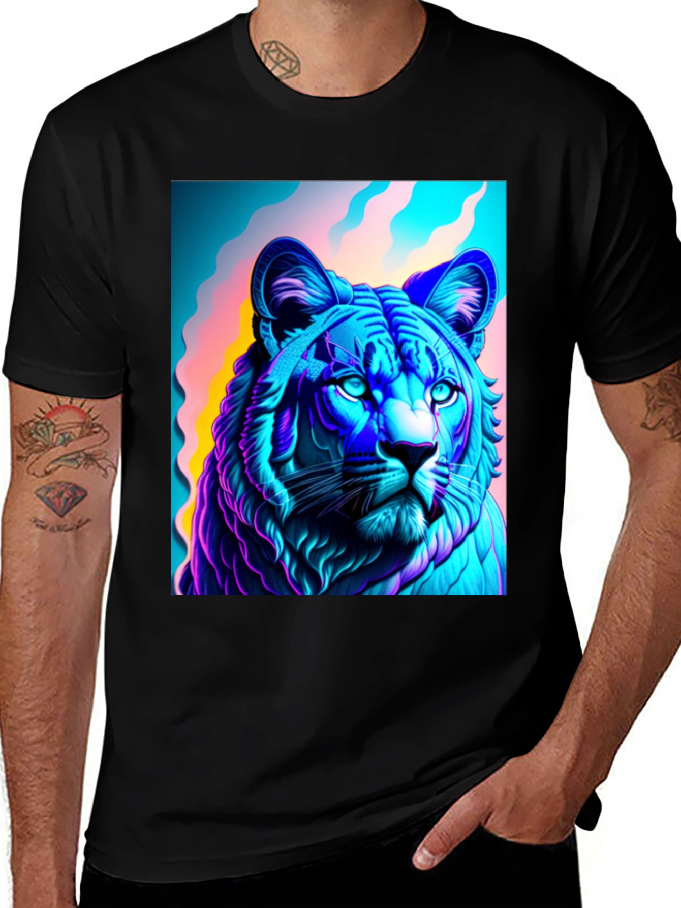 Vibrant Tiger Graphic Tee - Bold Style