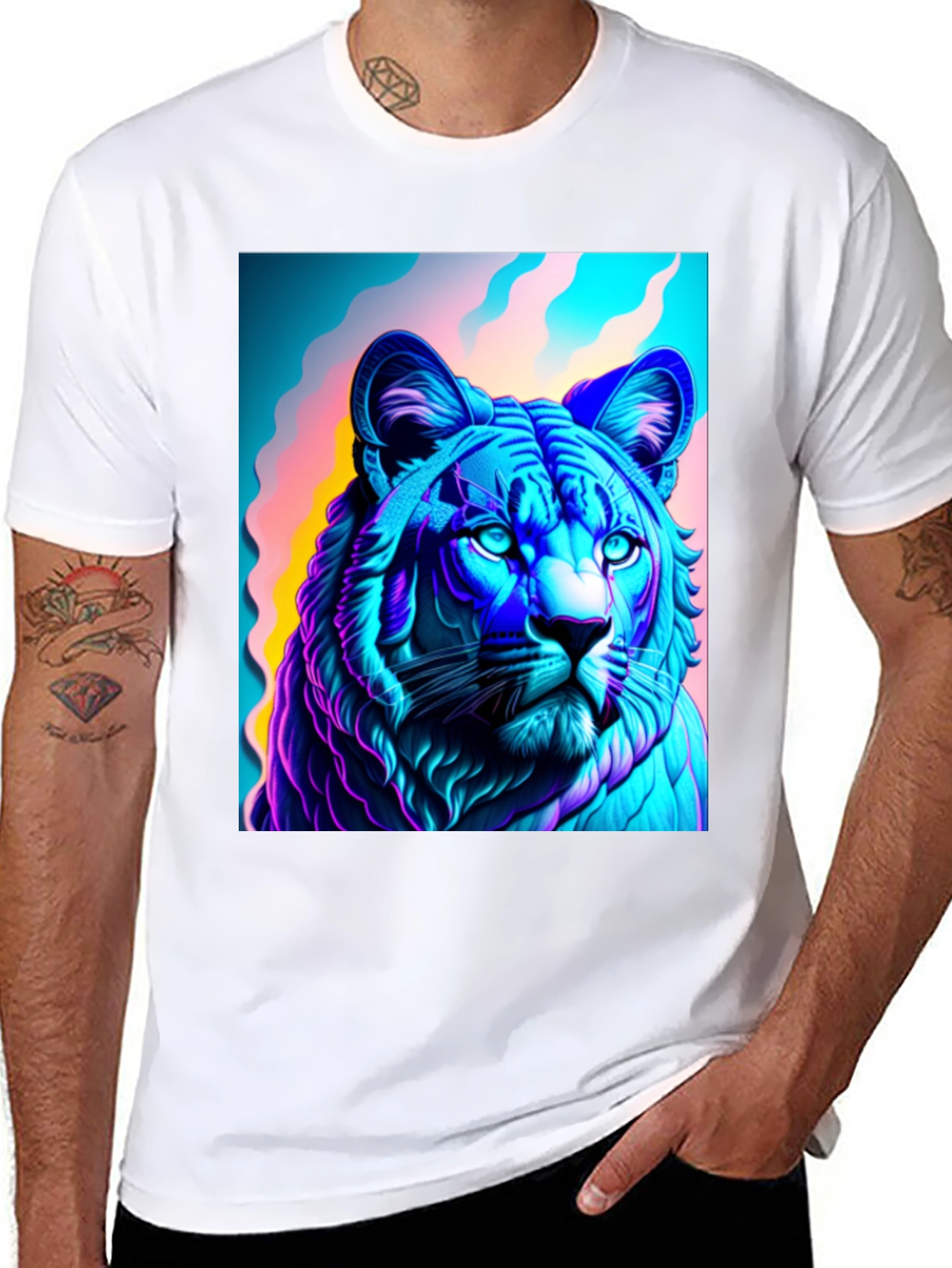 Vibrant Tiger Graphic Tee - Bold Style