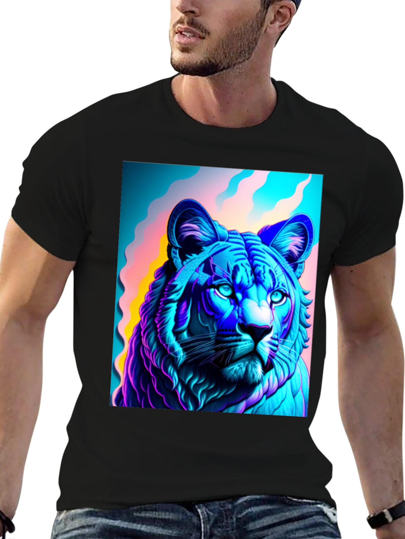 Vibrant Tiger Graphic Tee - Bold Style