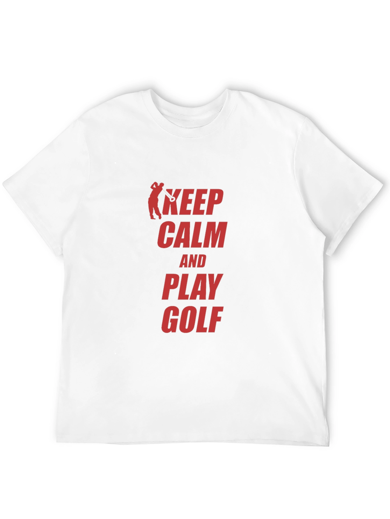 Keep Calm Play Golf Black T-Shirt