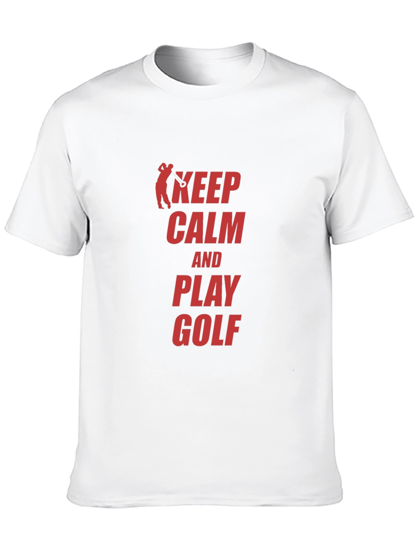 Keep Calm Play Golf Black T-Shirt
