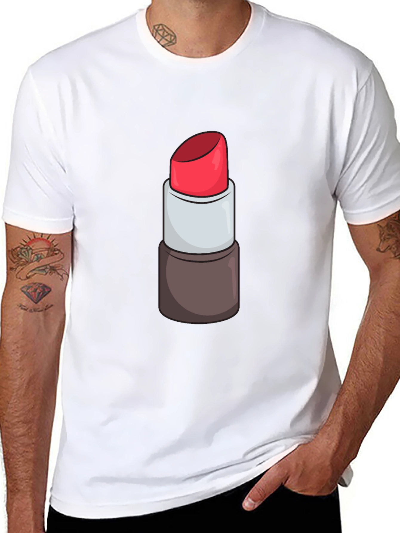 Lipstick Graphic Tee - Makeup Lover Shirt