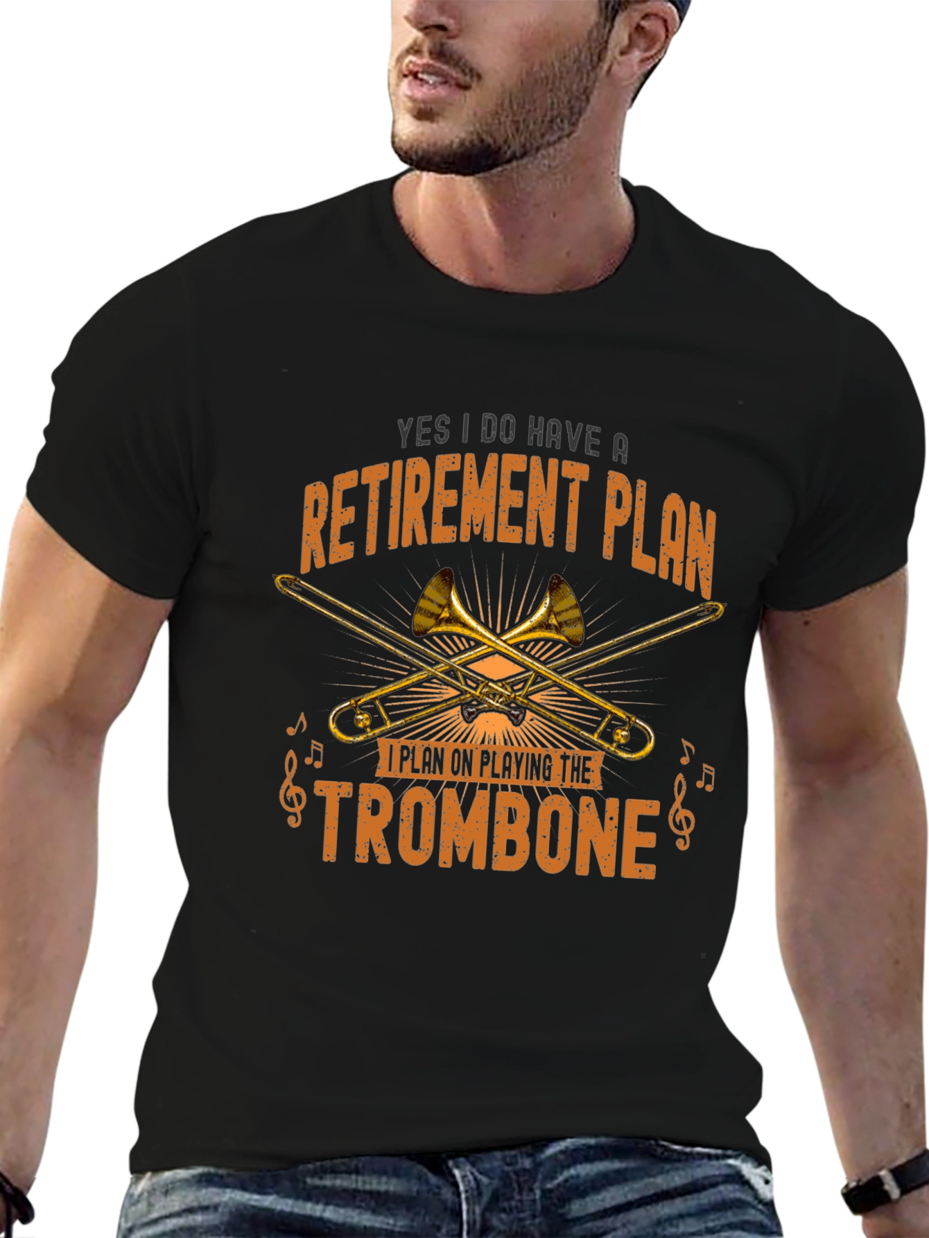 Retirement Plan Trombone Player T-Shirt