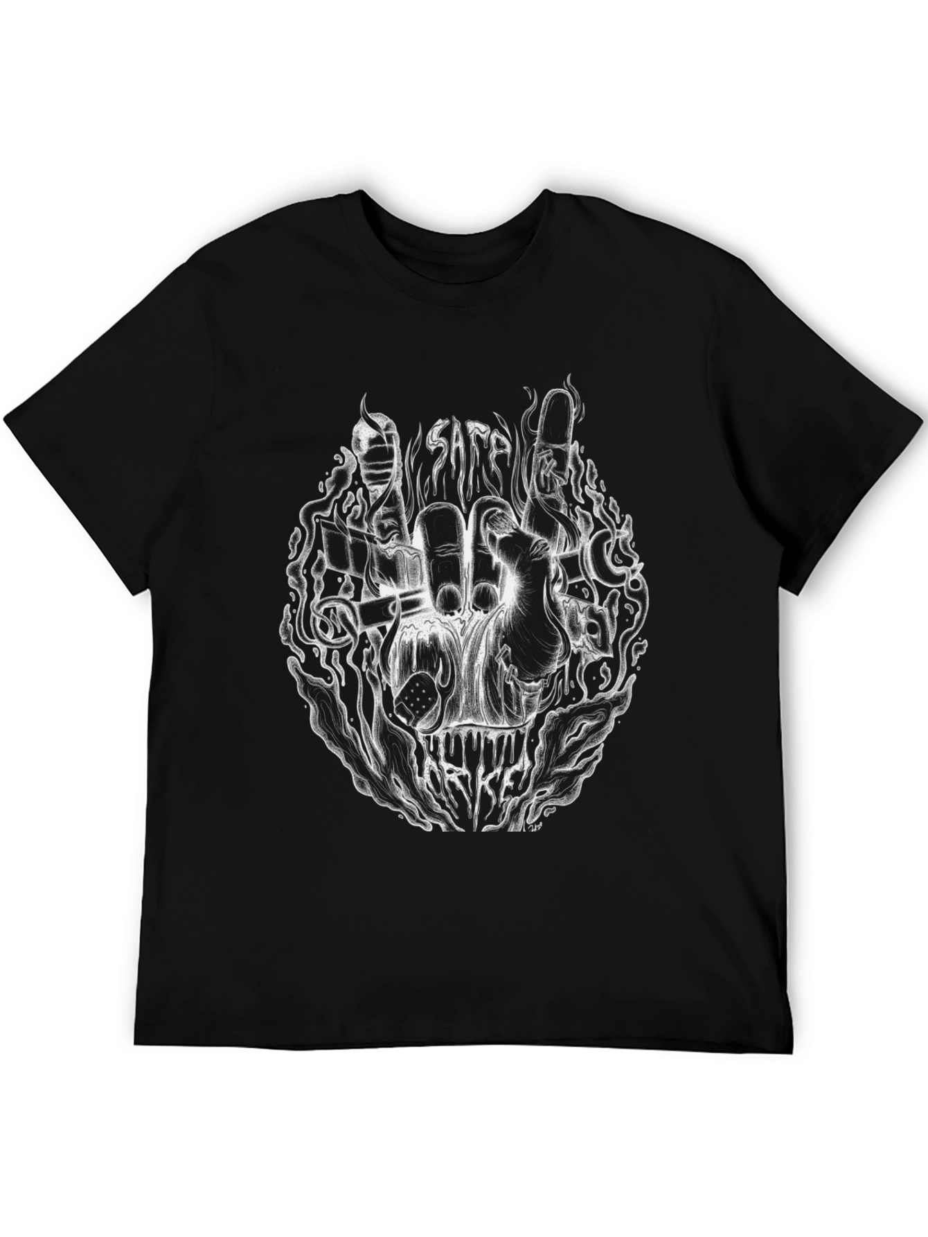 Safe Cracker Tee - Black Graphic T-Shirt