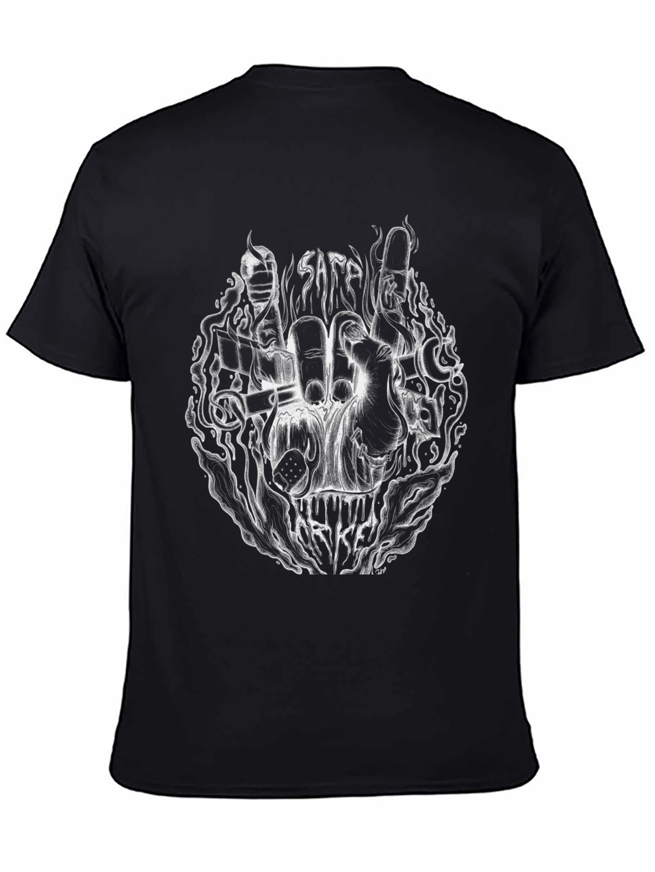 Safe Cracker Tee - Black Graphic T-Shirt