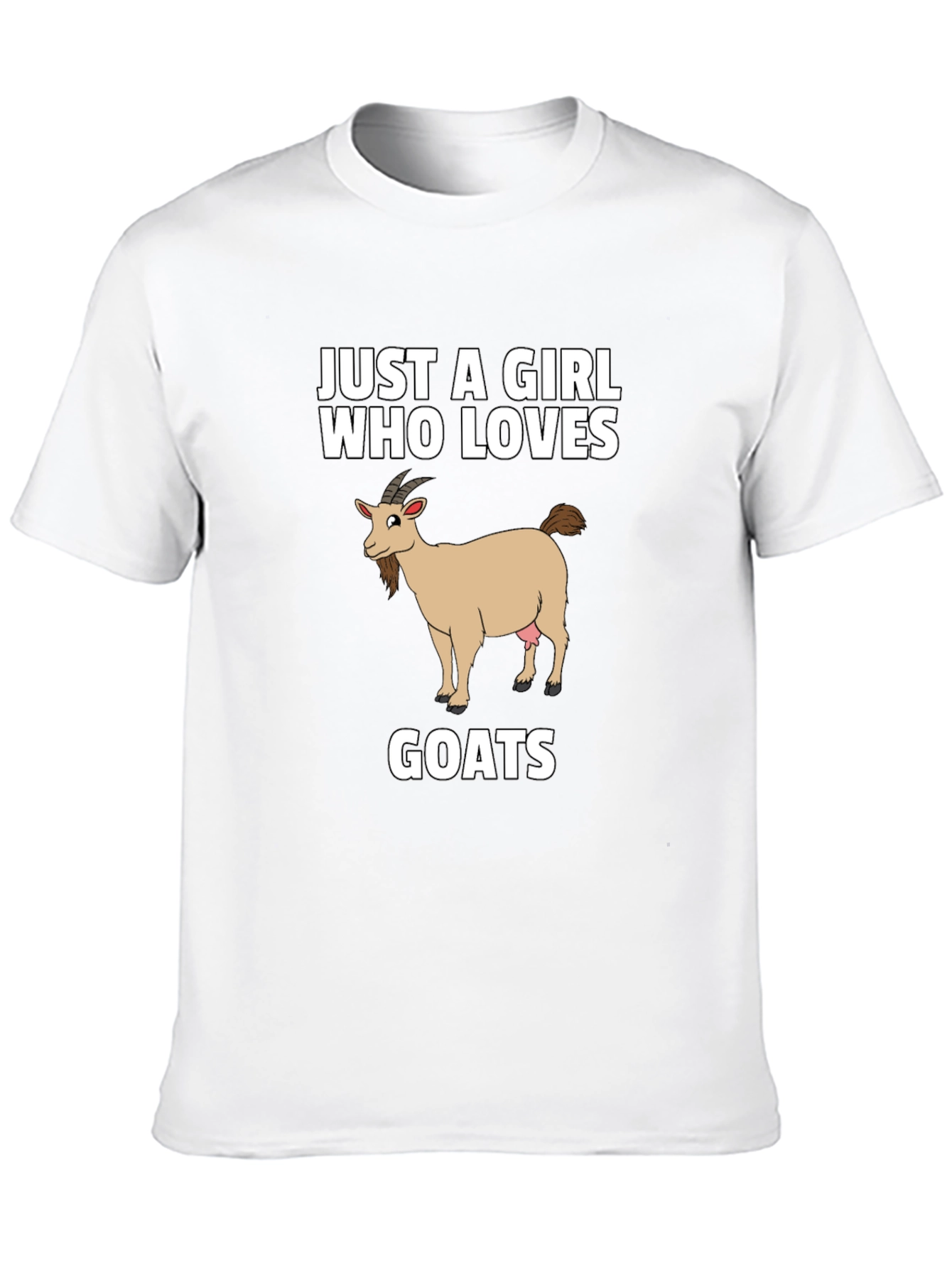 Just A Girl Who Loves Goats - Graphic T-Shirt