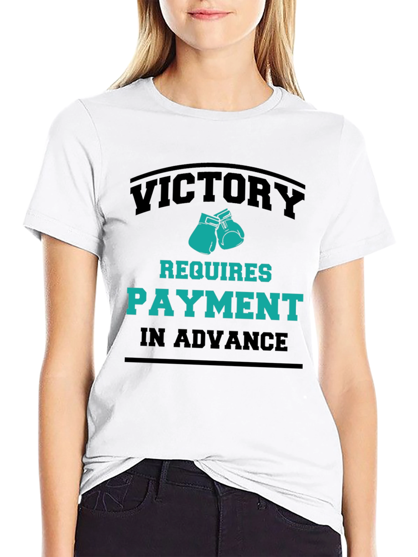 Victory Requires Payment T-Shirt - Boxing Gloves Design