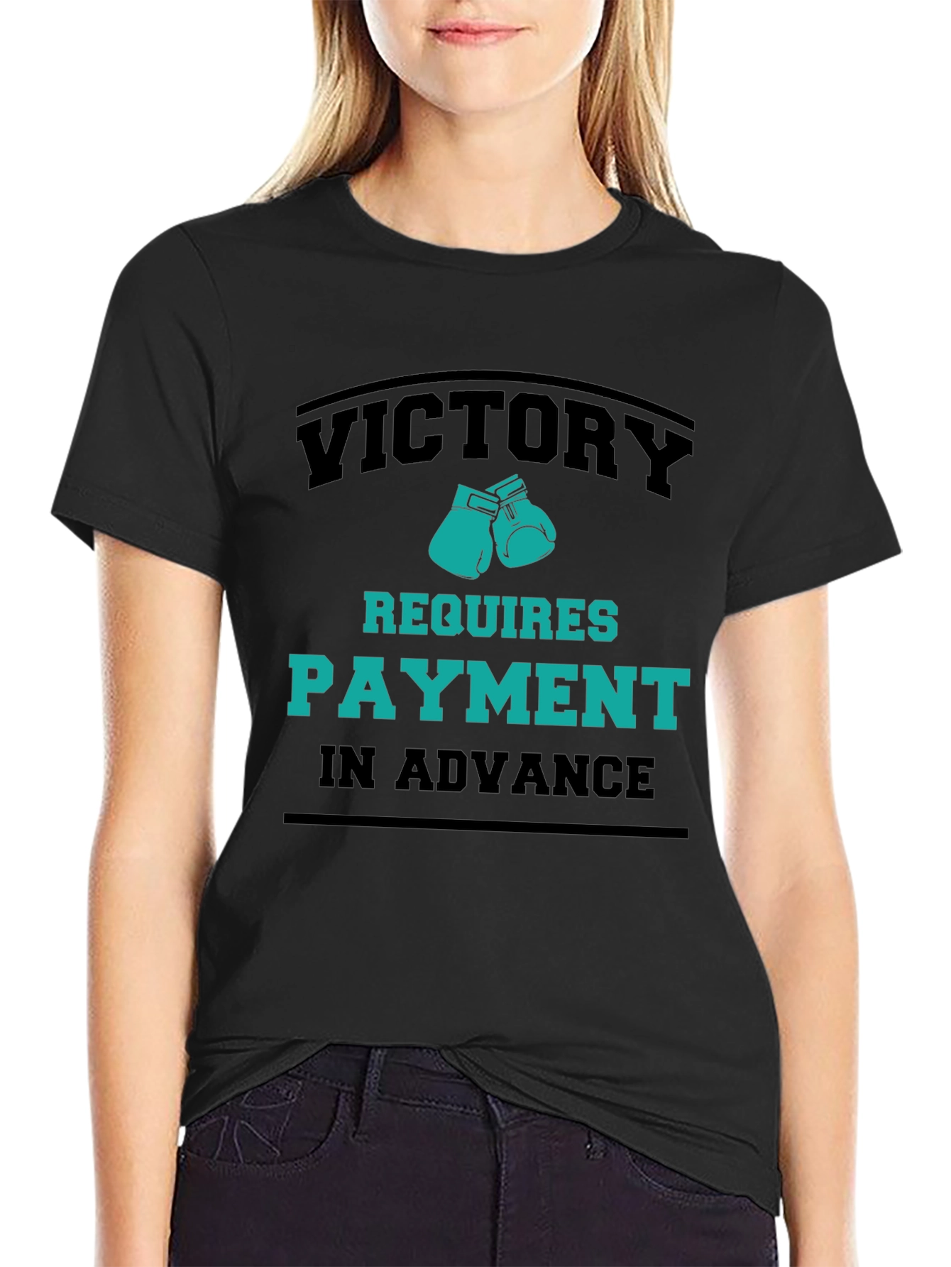 Victory Requires Payment T-Shirt - Boxing Gloves Design