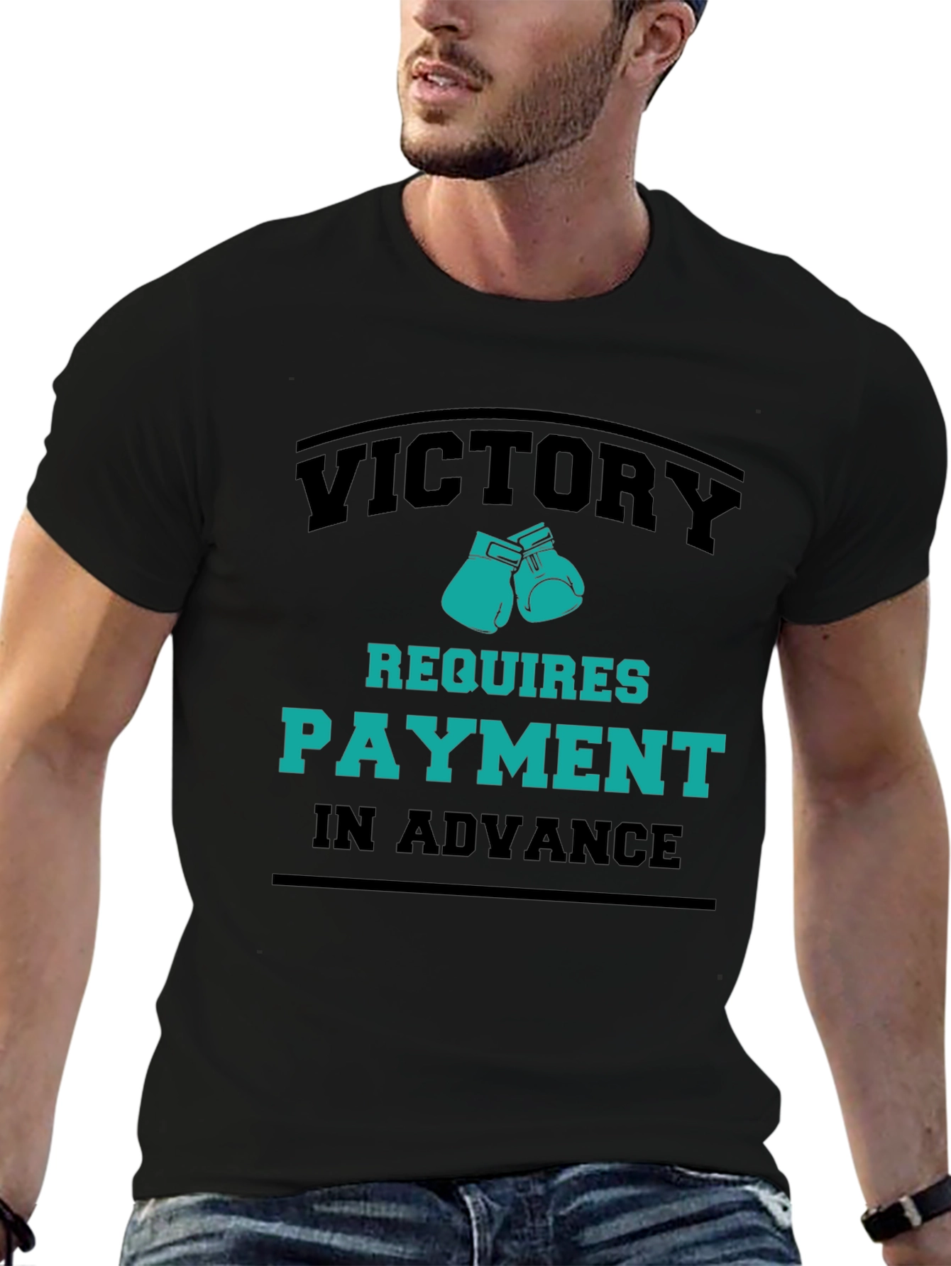 Victory Requires Payment T-Shirt - Boxing Gloves Design
