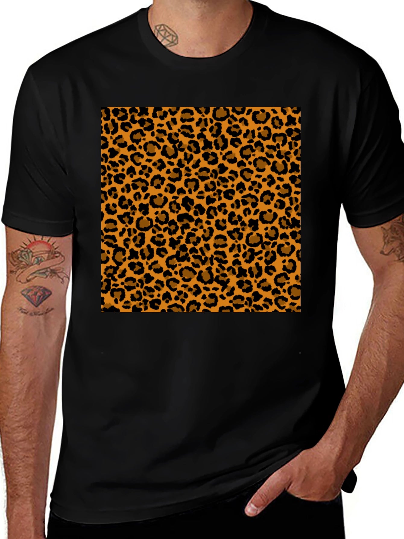 Leopard Print T-Shirt - Bold Animal Pattern Tee