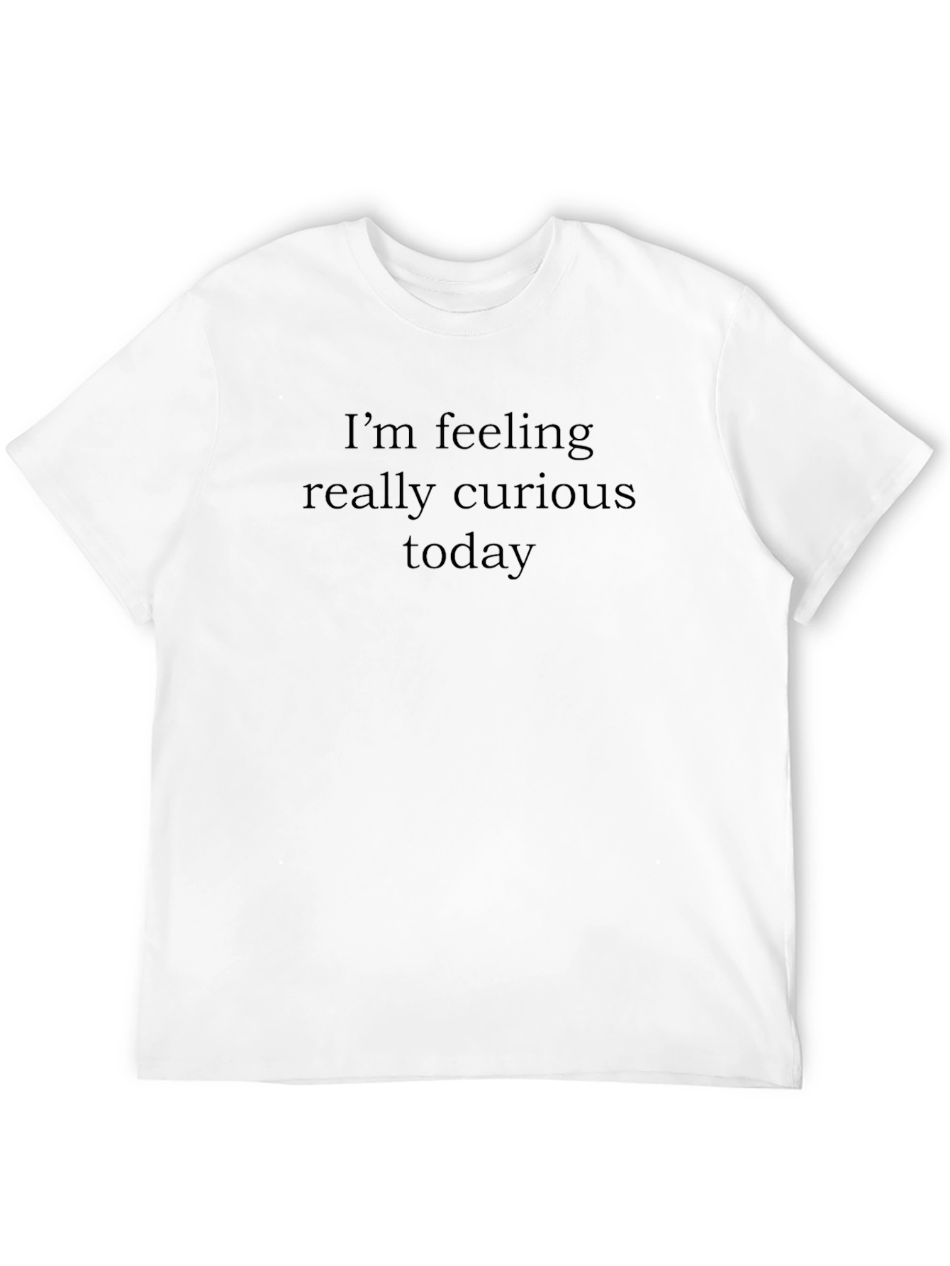 Curious Today Black Graphic Tee