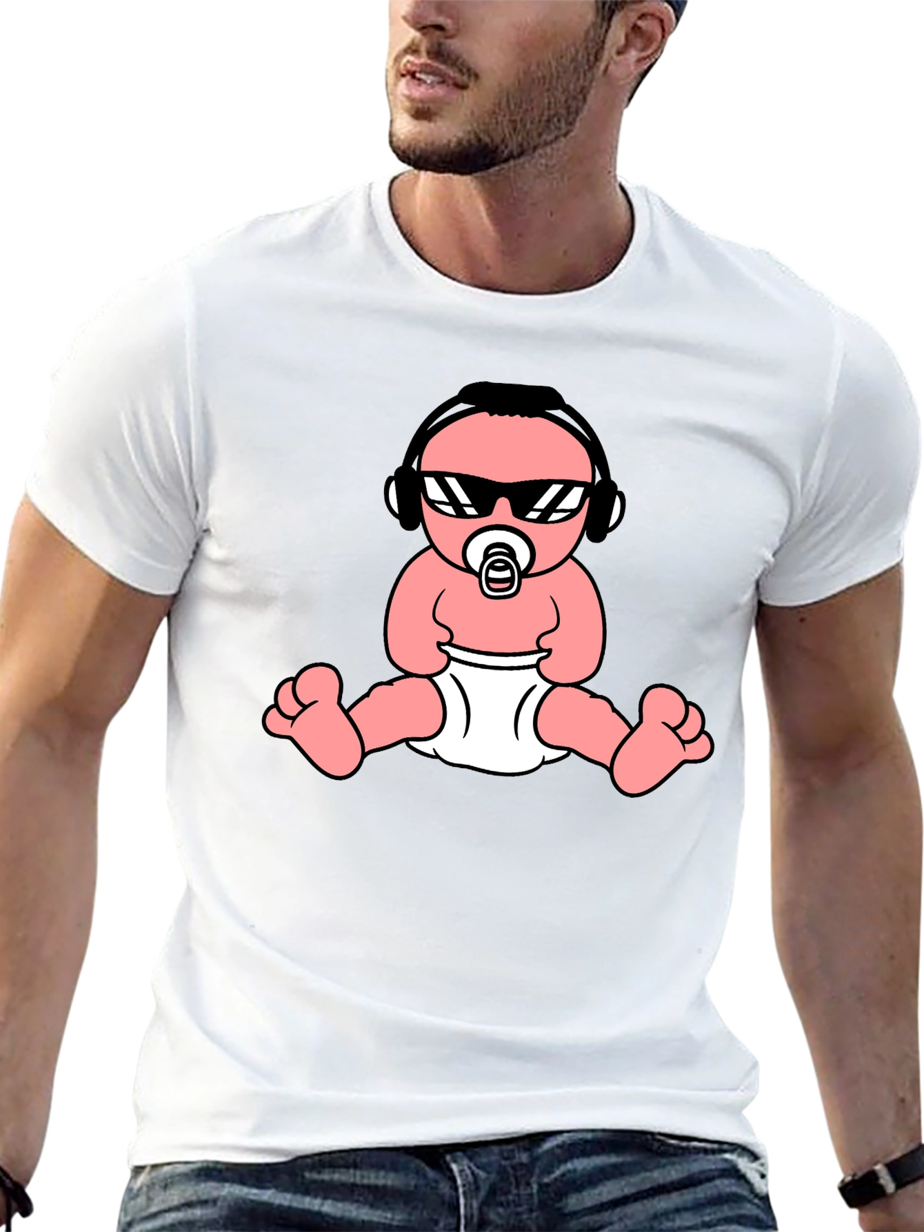 Cool Baby Graphic Tee - Black Cotton T-Shirt