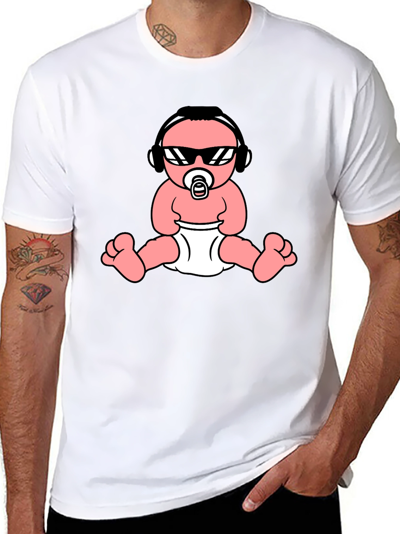 Cool Baby Graphic Tee - Black Cotton T-Shirt