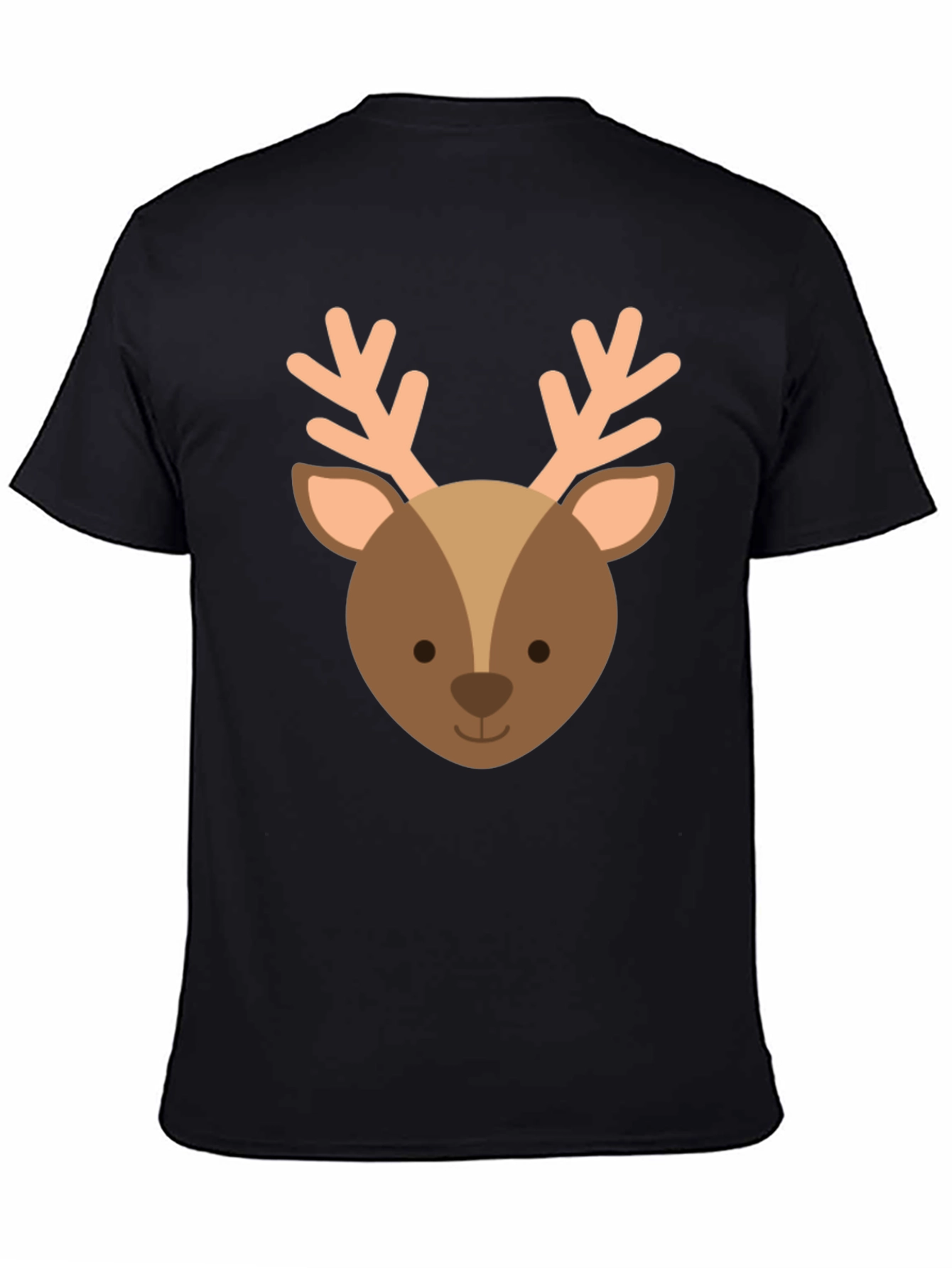 Cute Reindeer Graphic Tee - Holiday Apparel