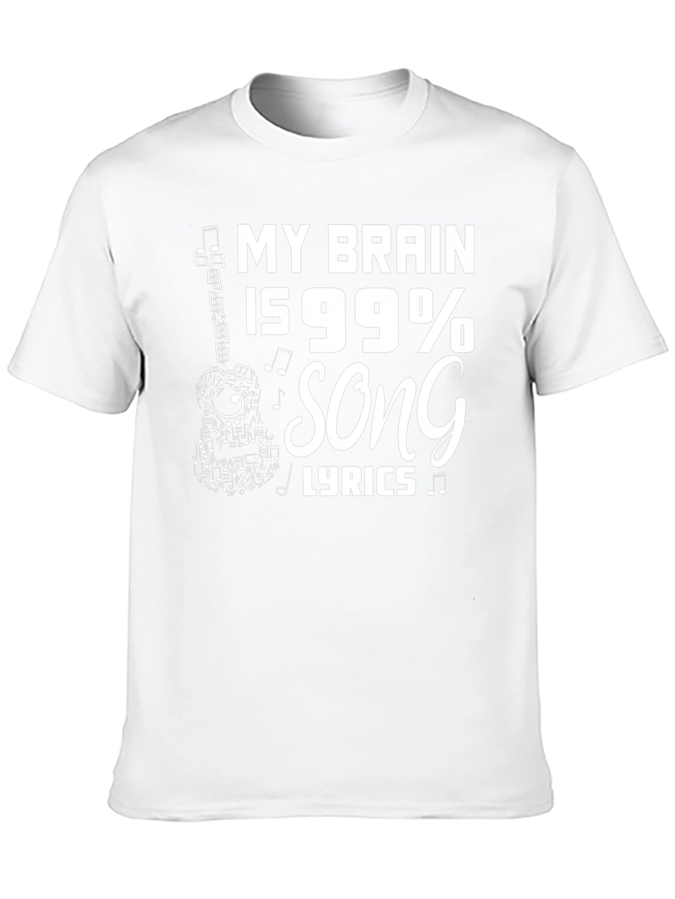 My Brain is 99% Song Lyrics T-Shirt