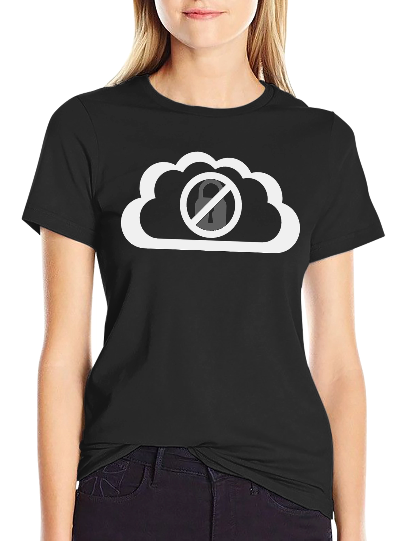 No Cloud Security T-Shirt - Black