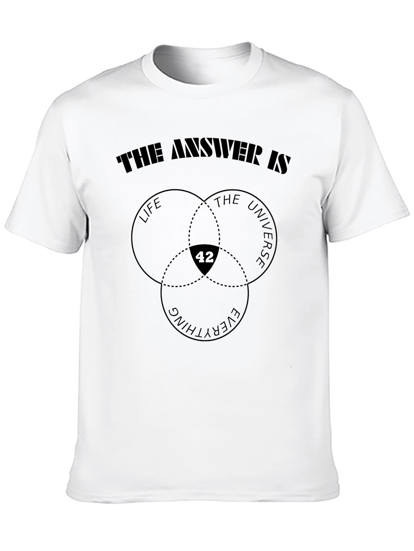 The Answer is 42 T-Shirt - Life Universe Everything