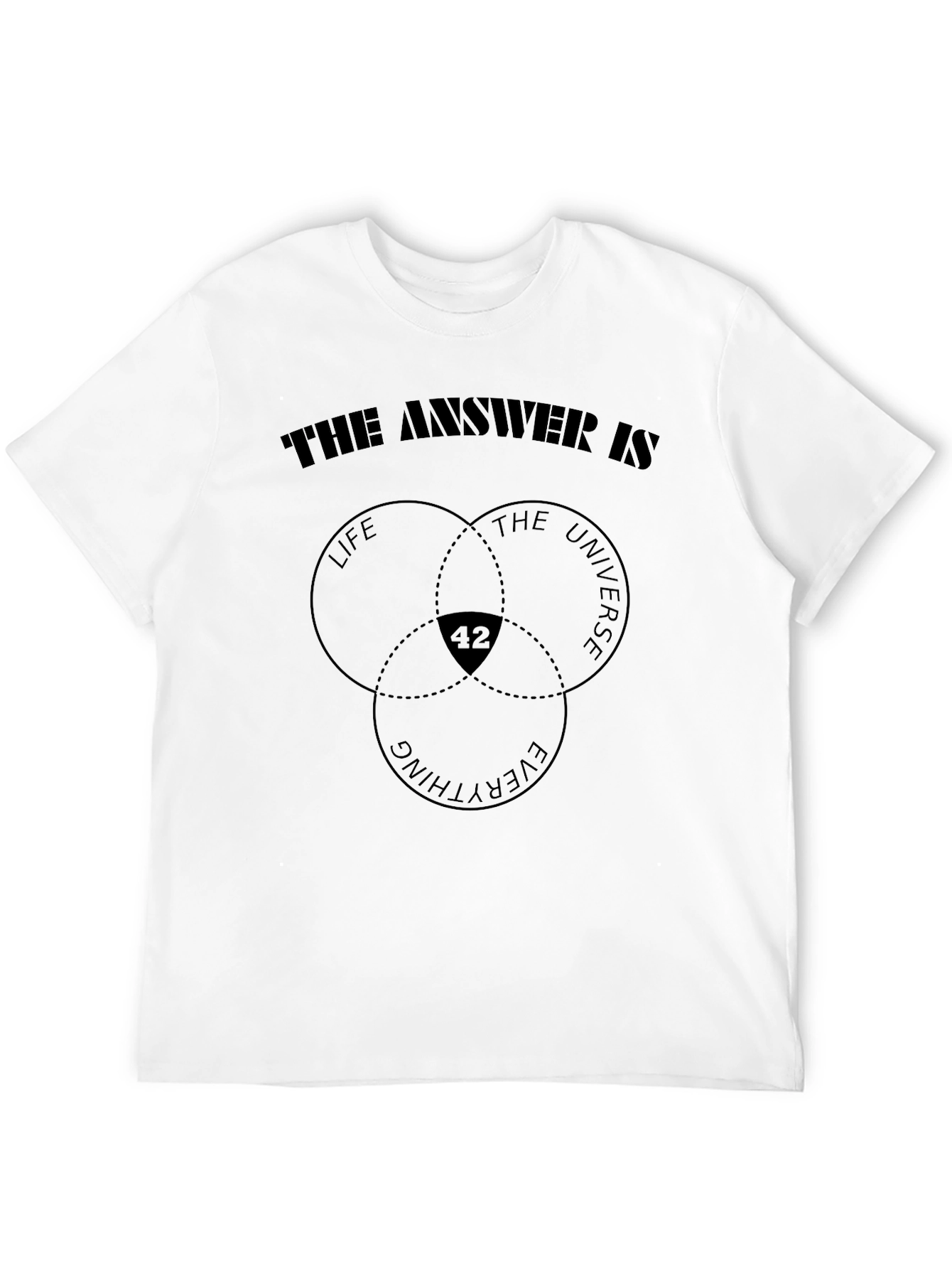 The Answer is 42 T-Shirt - Life Universe Everything