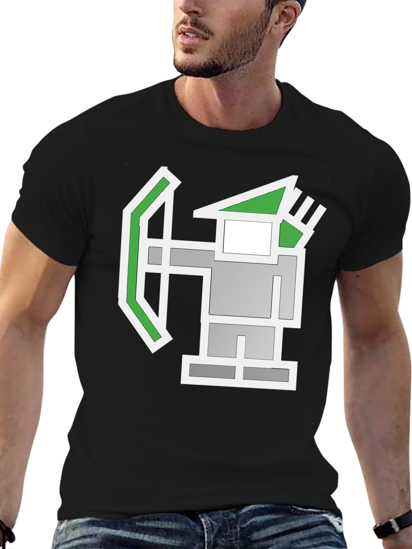 Pixel Archer Black T-Shirt - Gaming Tee