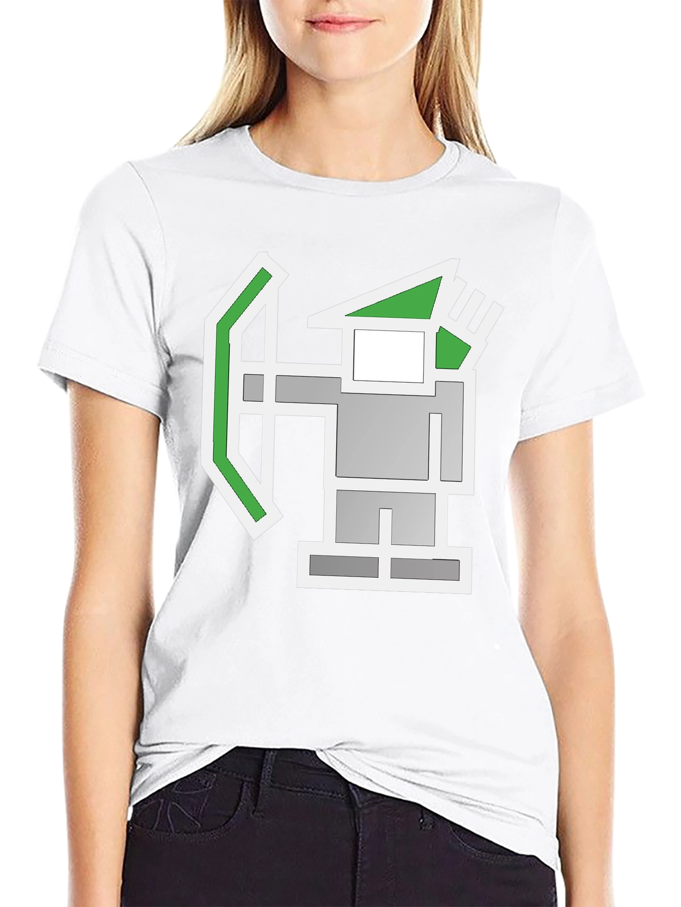 Pixel Archer Black T-Shirt - Gaming Tee