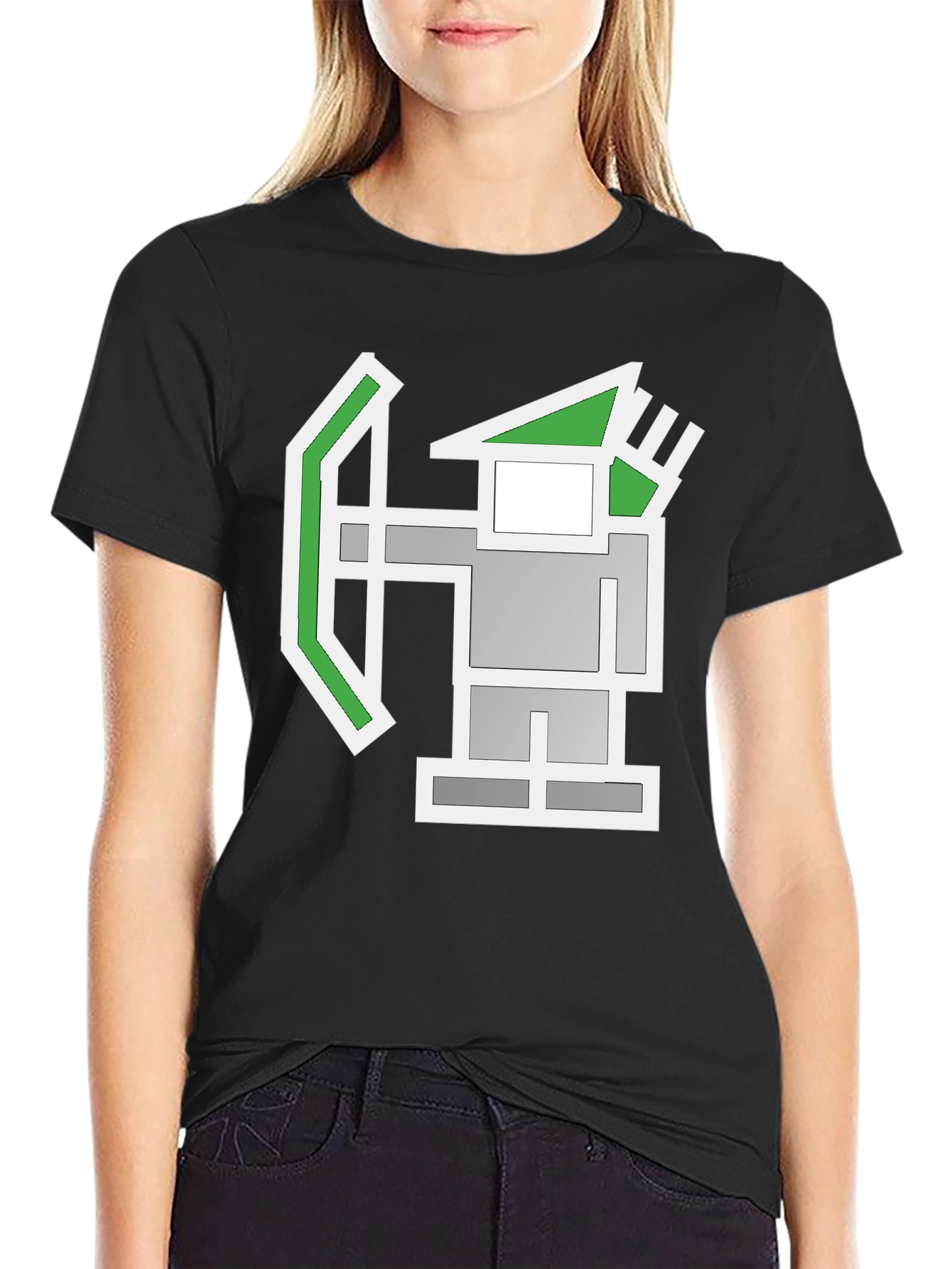 Pixel Archer Black T-Shirt - Gaming Tee