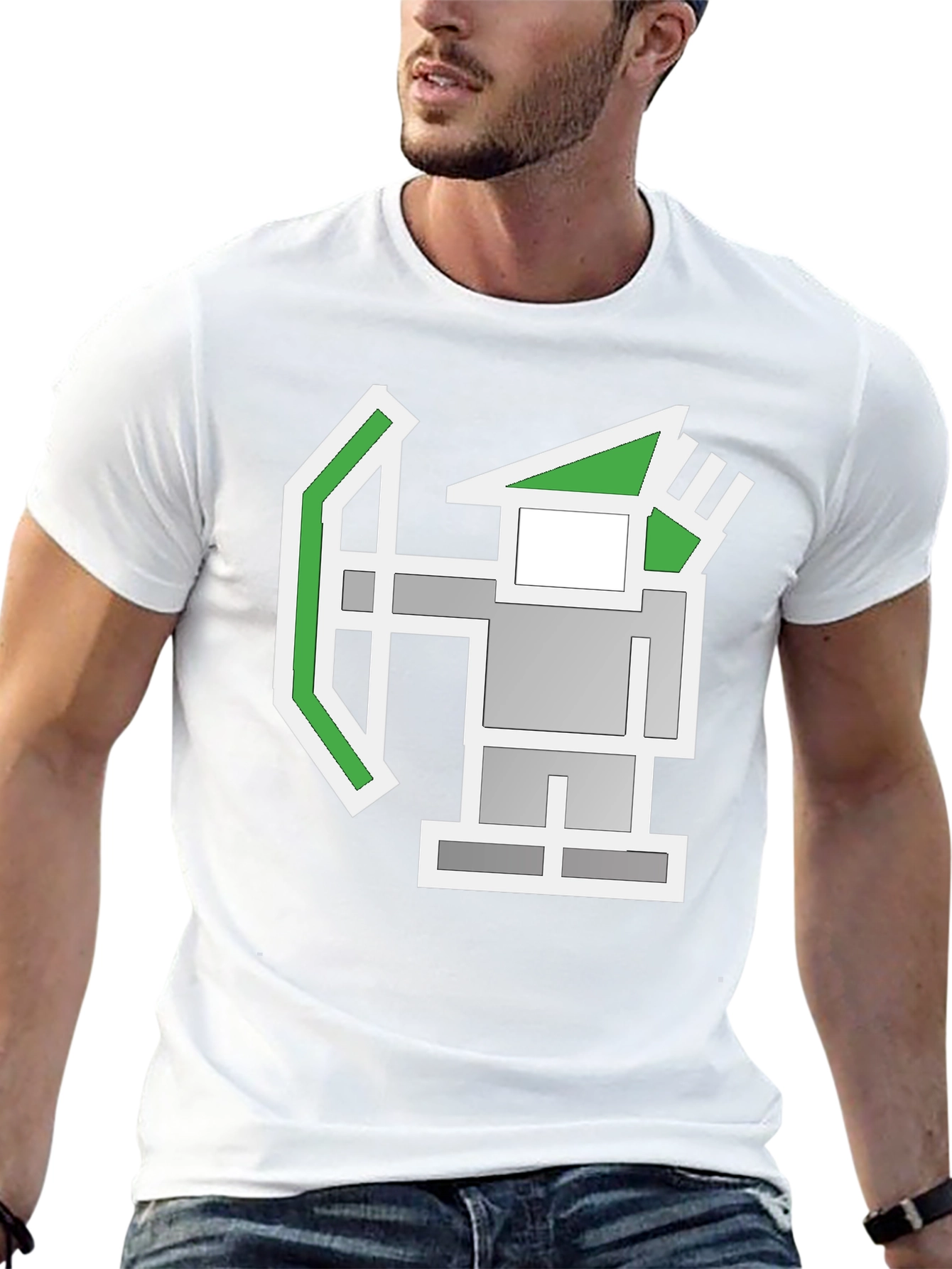 Pixel Archer Black T-Shirt - Gaming Tee