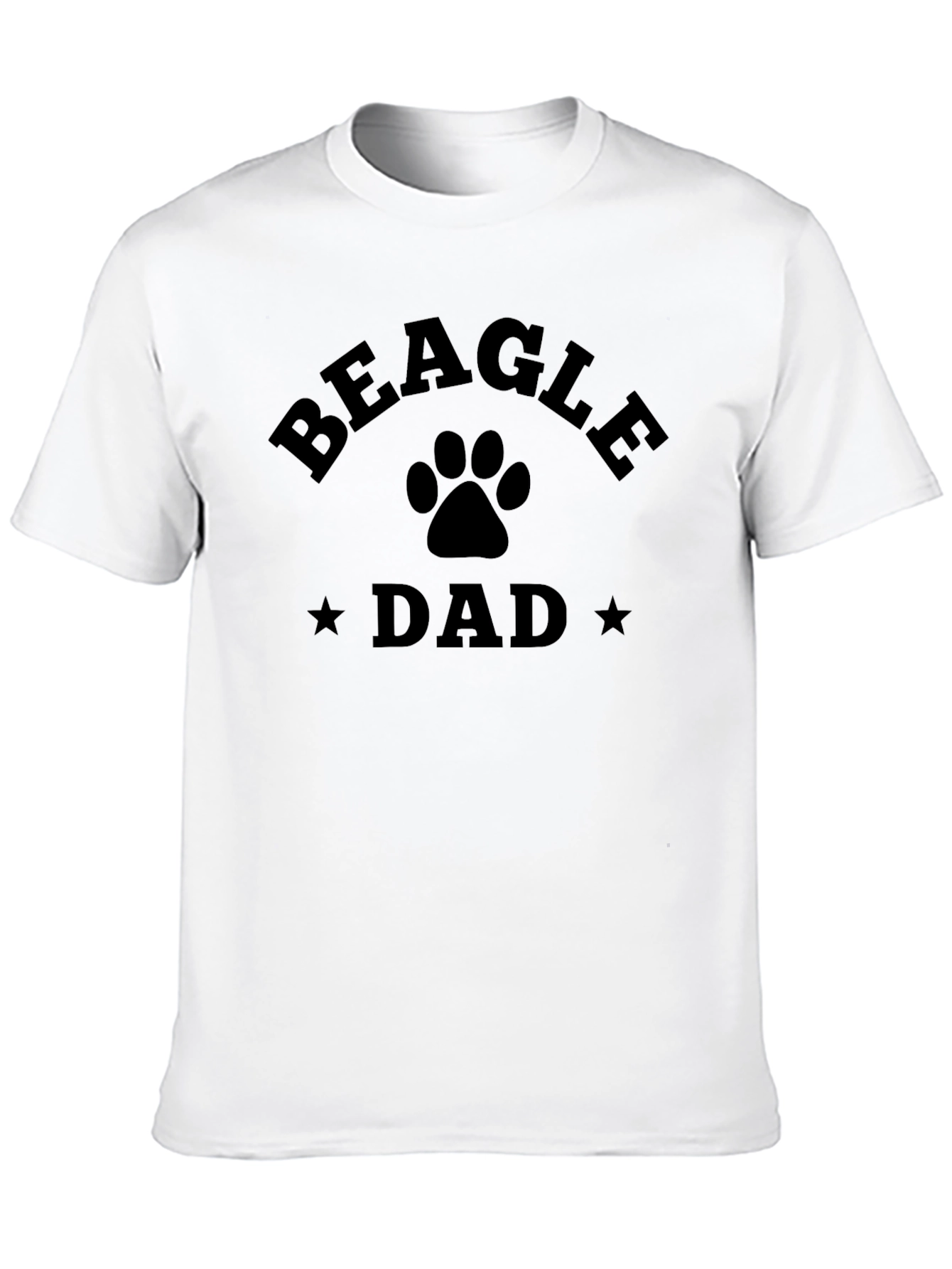 Beagle Dad T-Shirt - Paw Print Design