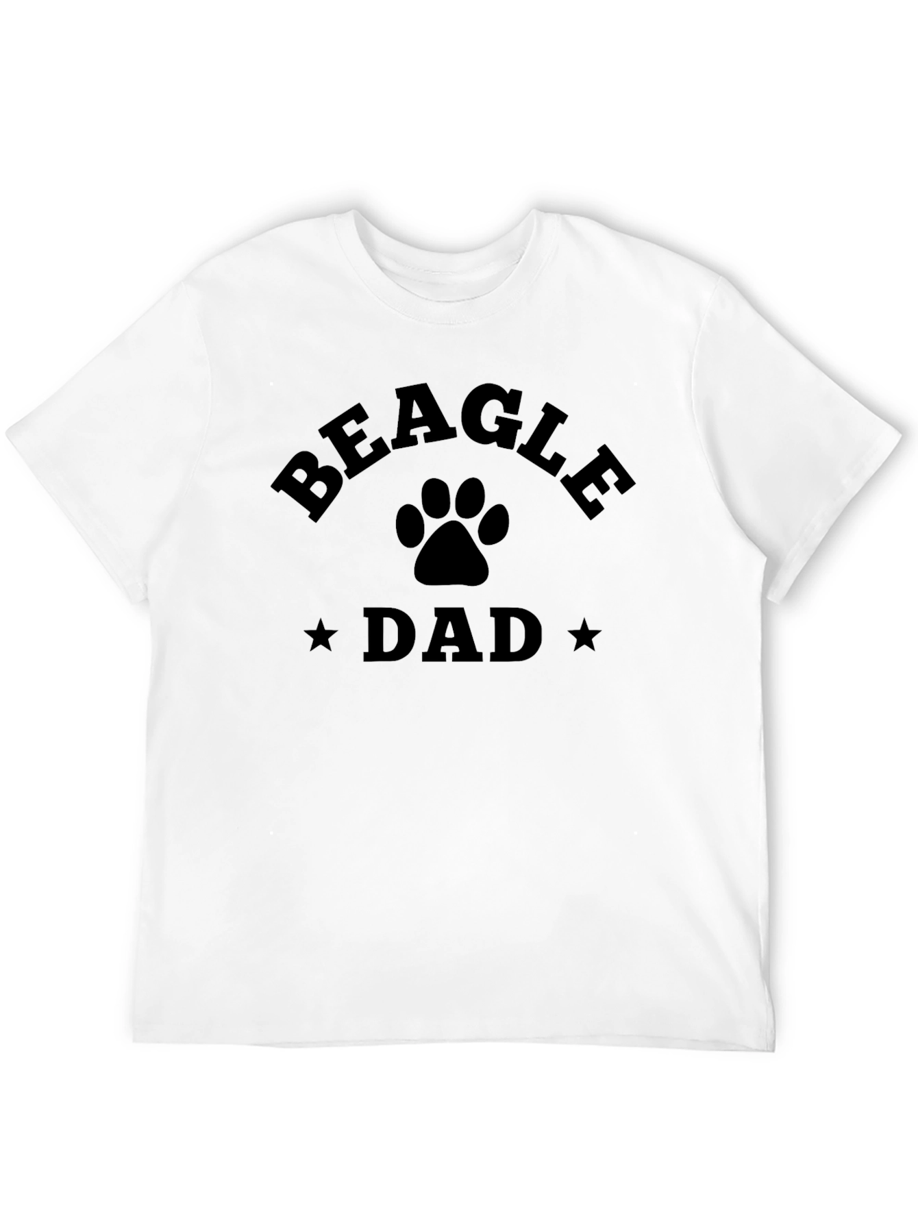 Beagle Dad T-Shirt - Paw Print Design