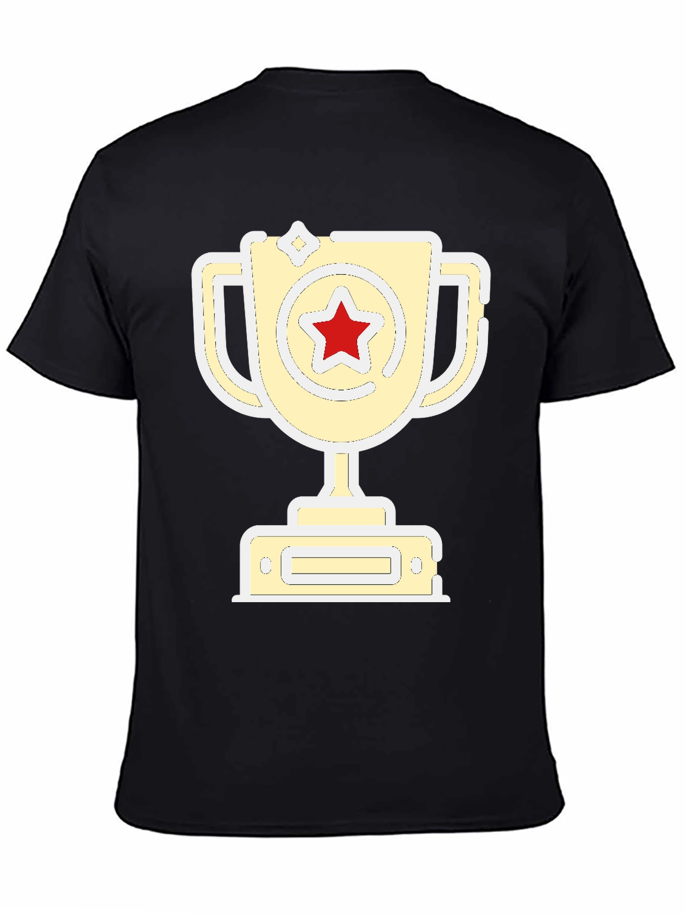 Champion Tee: Red Star Trophy Graphic T-Shirt