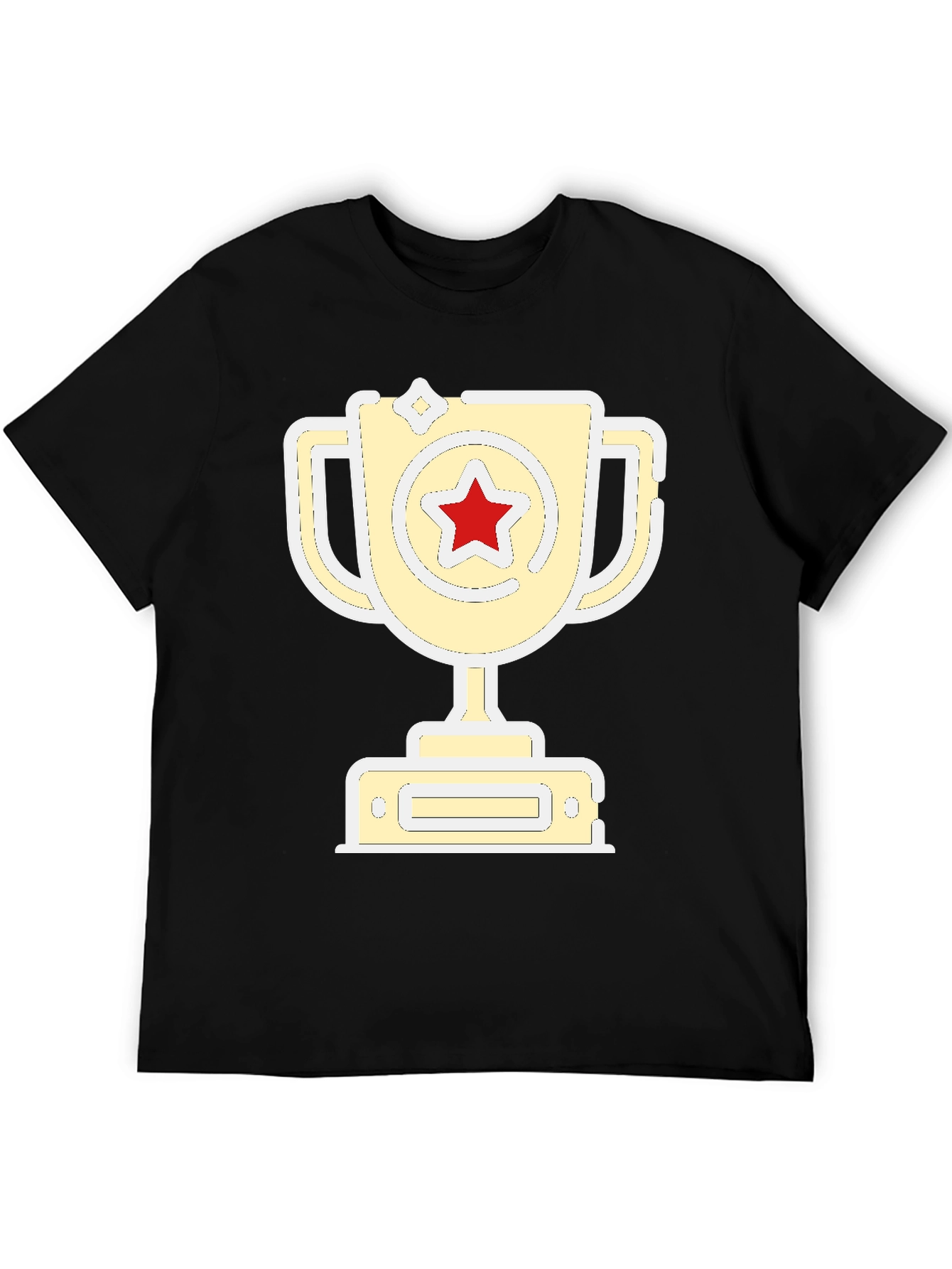 Champion Tee: Red Star Trophy Graphic T-Shirt