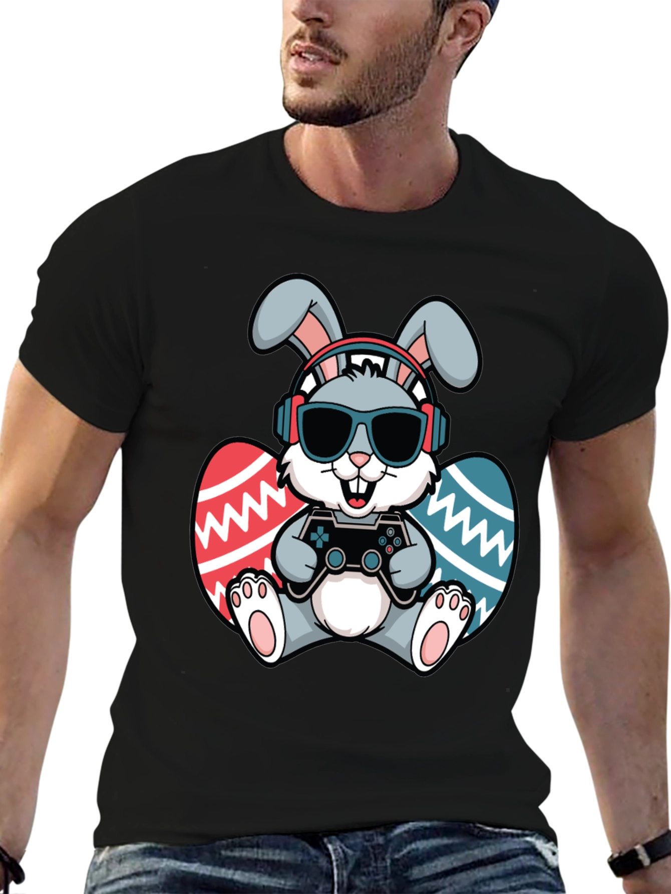 Gamer Easter Bunny T-Shirt - Funny Easter Shirt